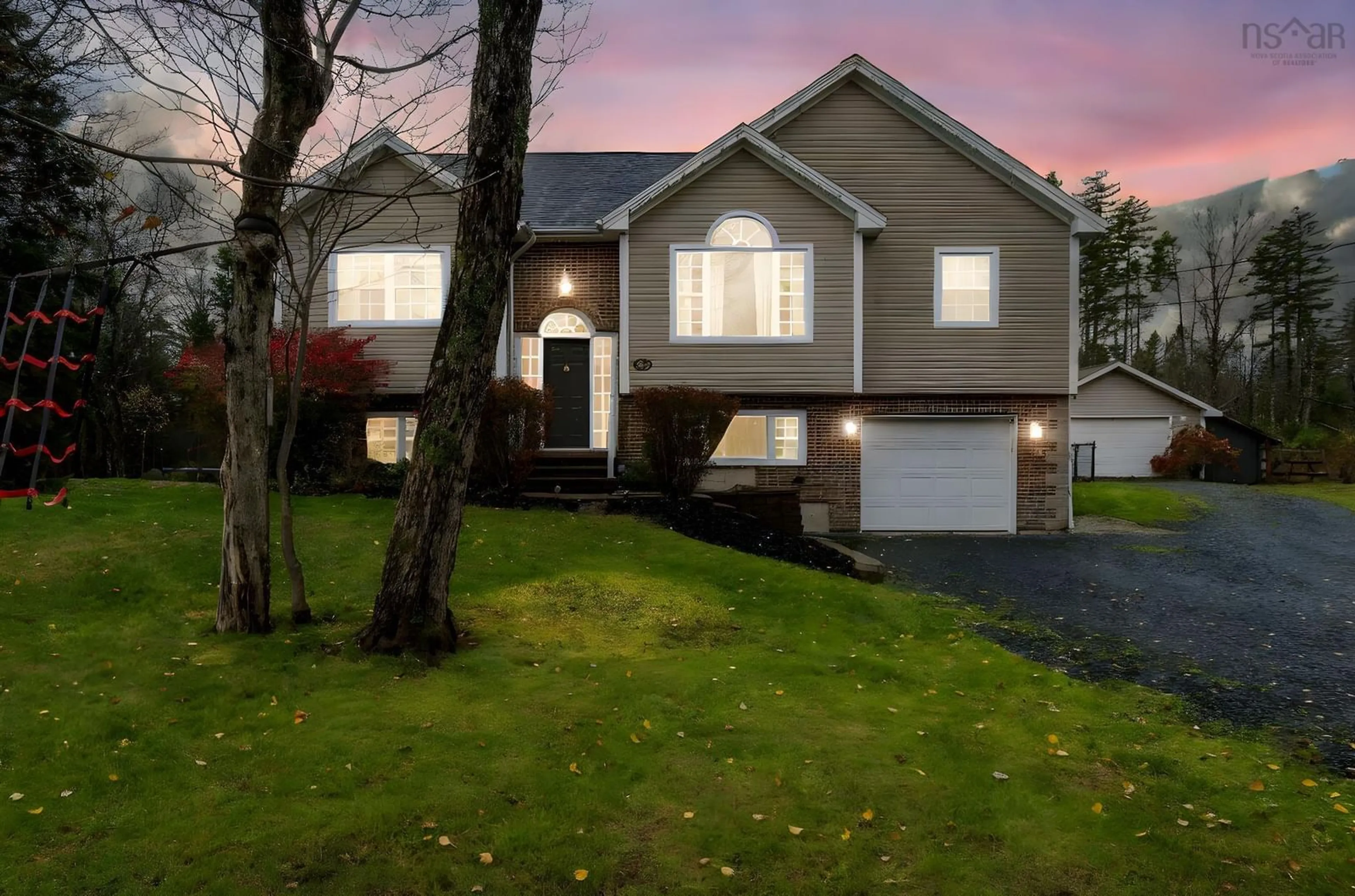 Home with vinyl exterior material, street for 30 Mohawk St, Hammonds Plains Nova Scotia B4B 1M7