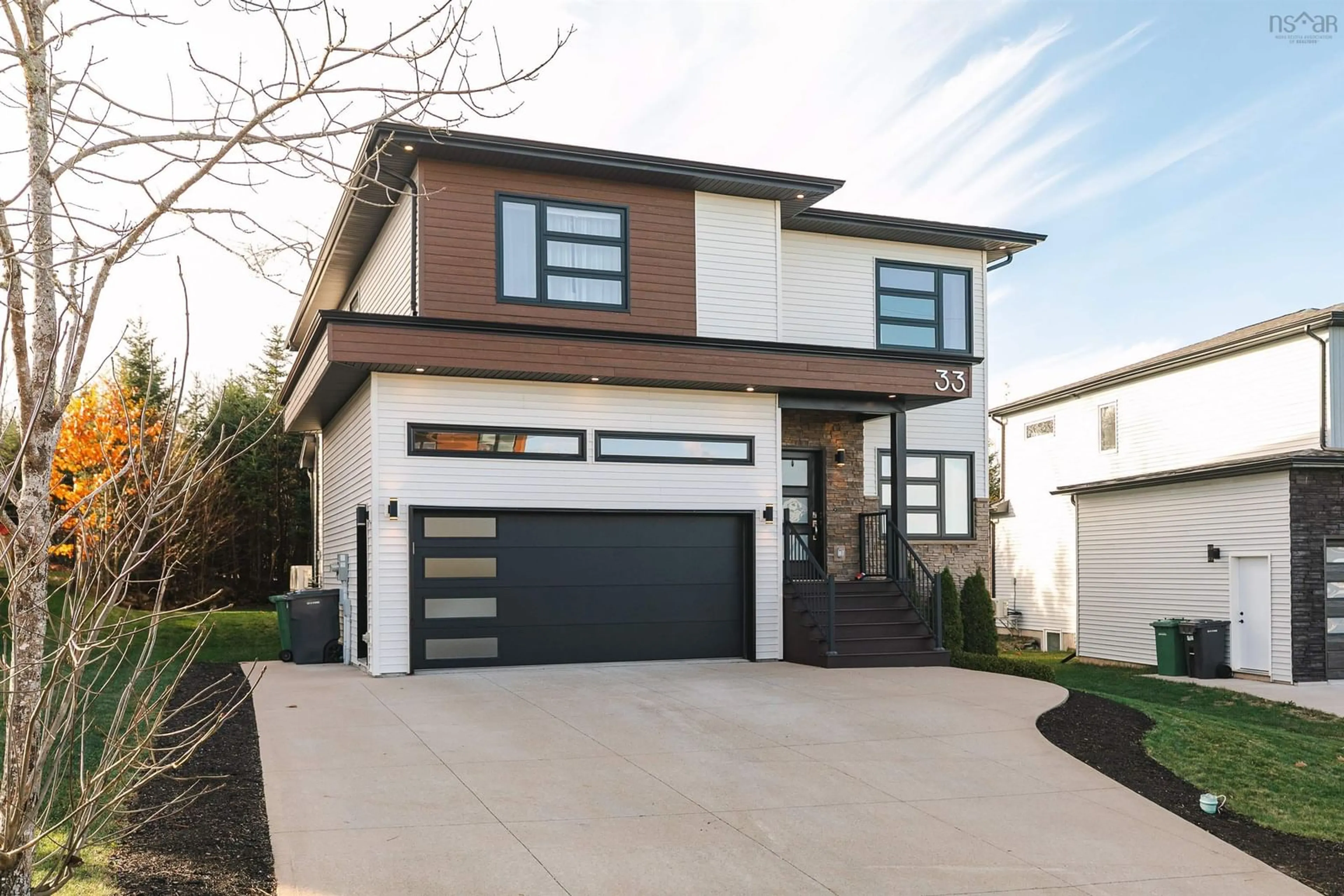 Home with brick exterior material, street for 33 Merlot Crt, Timberlea Nova Scotia B3T 0C2