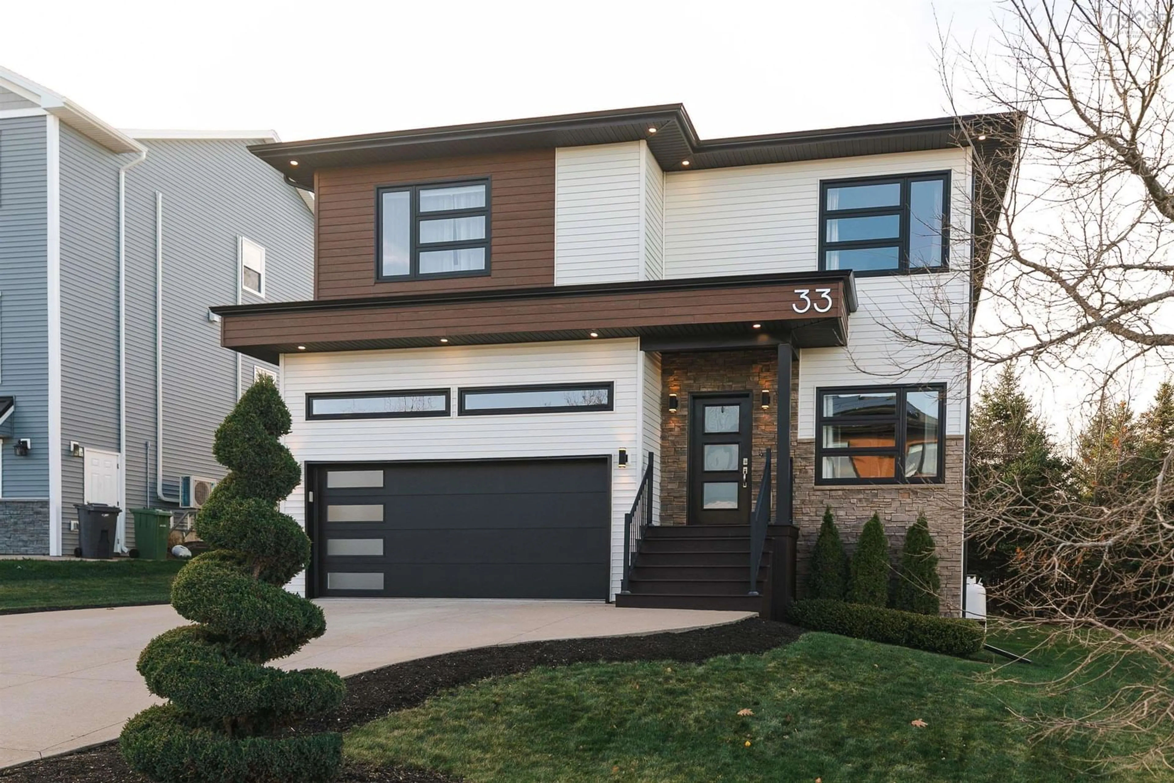 Home with brick exterior material, street for 33 Merlot Crt, Timberlea Nova Scotia B3T 0C2