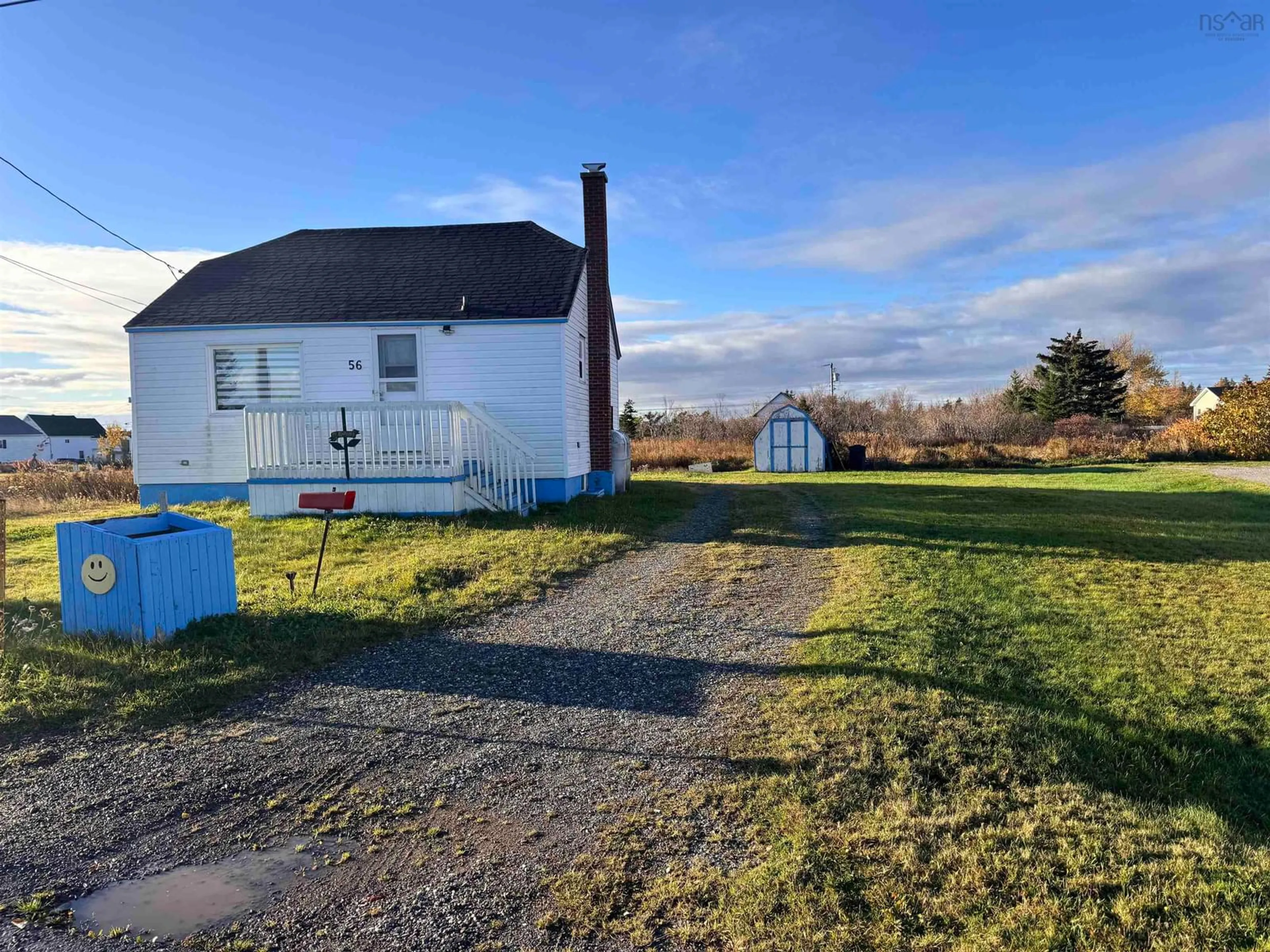 A pic from outside/outdoor area/front of a property/back of a property/a pic from drone, street for 56 Birch St, Port Morien Nova Scotia B1A 2M6