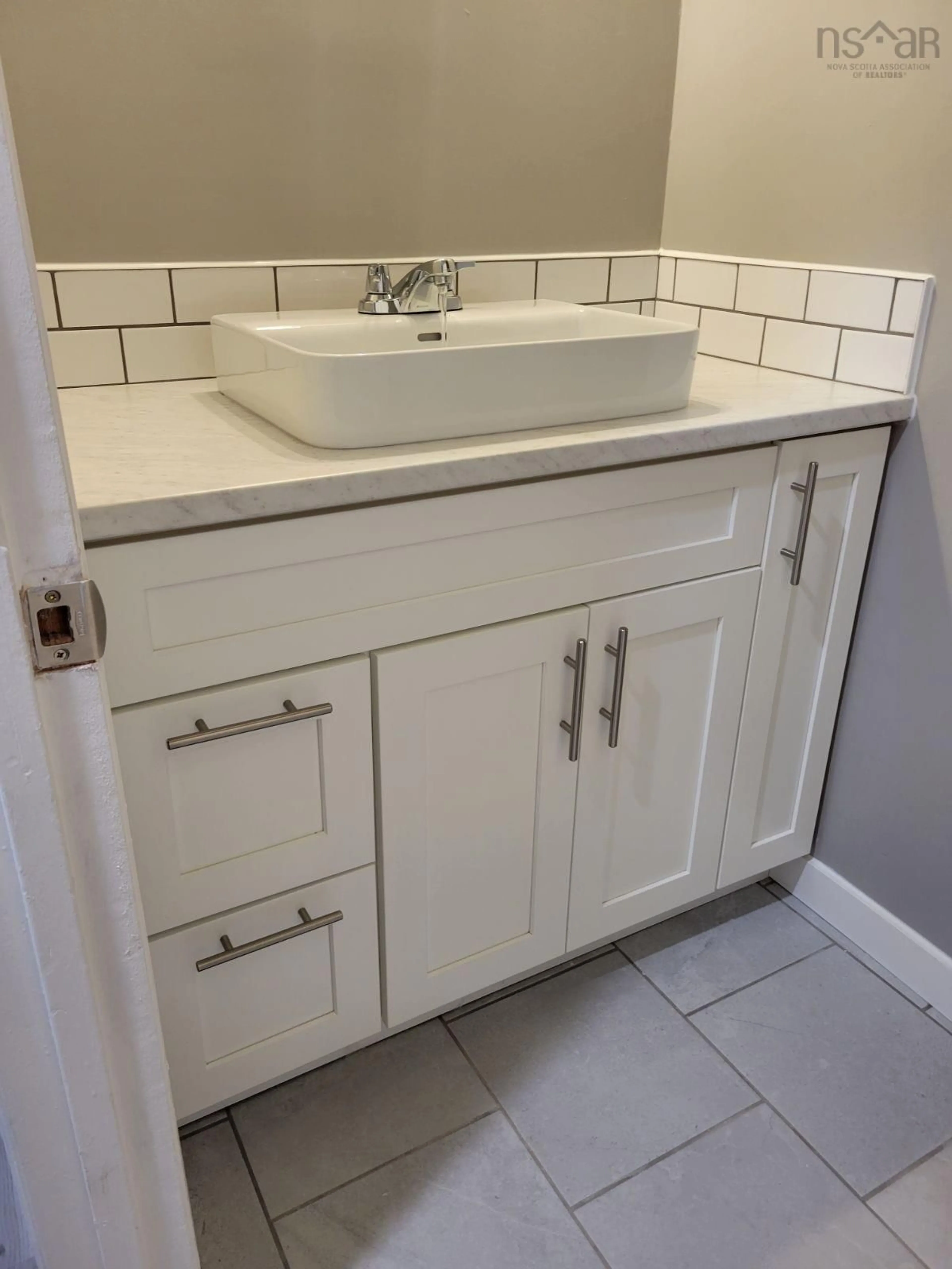 Contemporary bathroom, ceramic/tile floor for 246 Milne Ave, New Minas Nova Scotia B4N 4C8