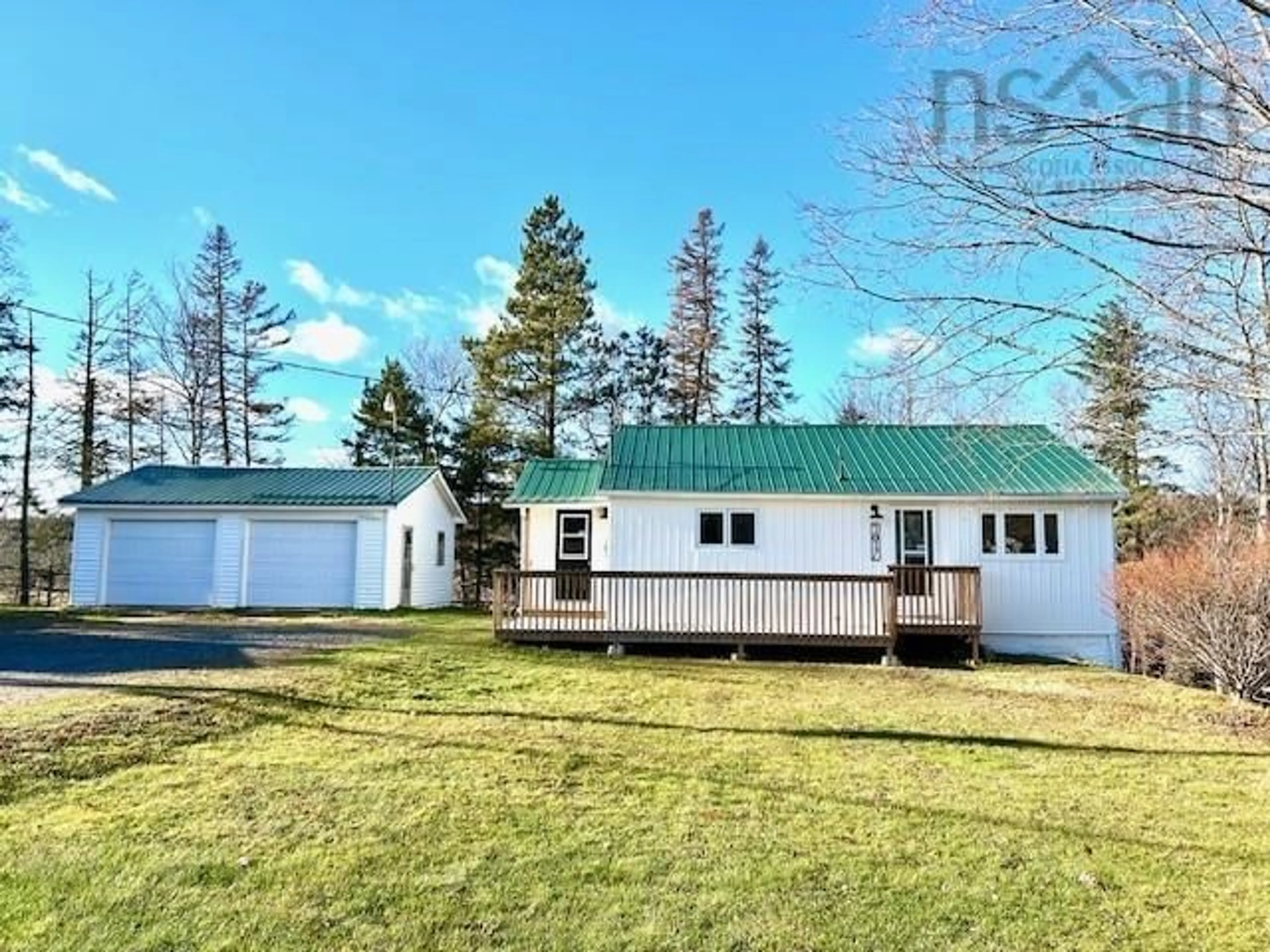 A pic from outside/outdoor area/front of a property/back of a property/a pic from drone, water/lake/river/ocean view for 1817 Highway 311, Central North River Nova Scotia B6L 6G2