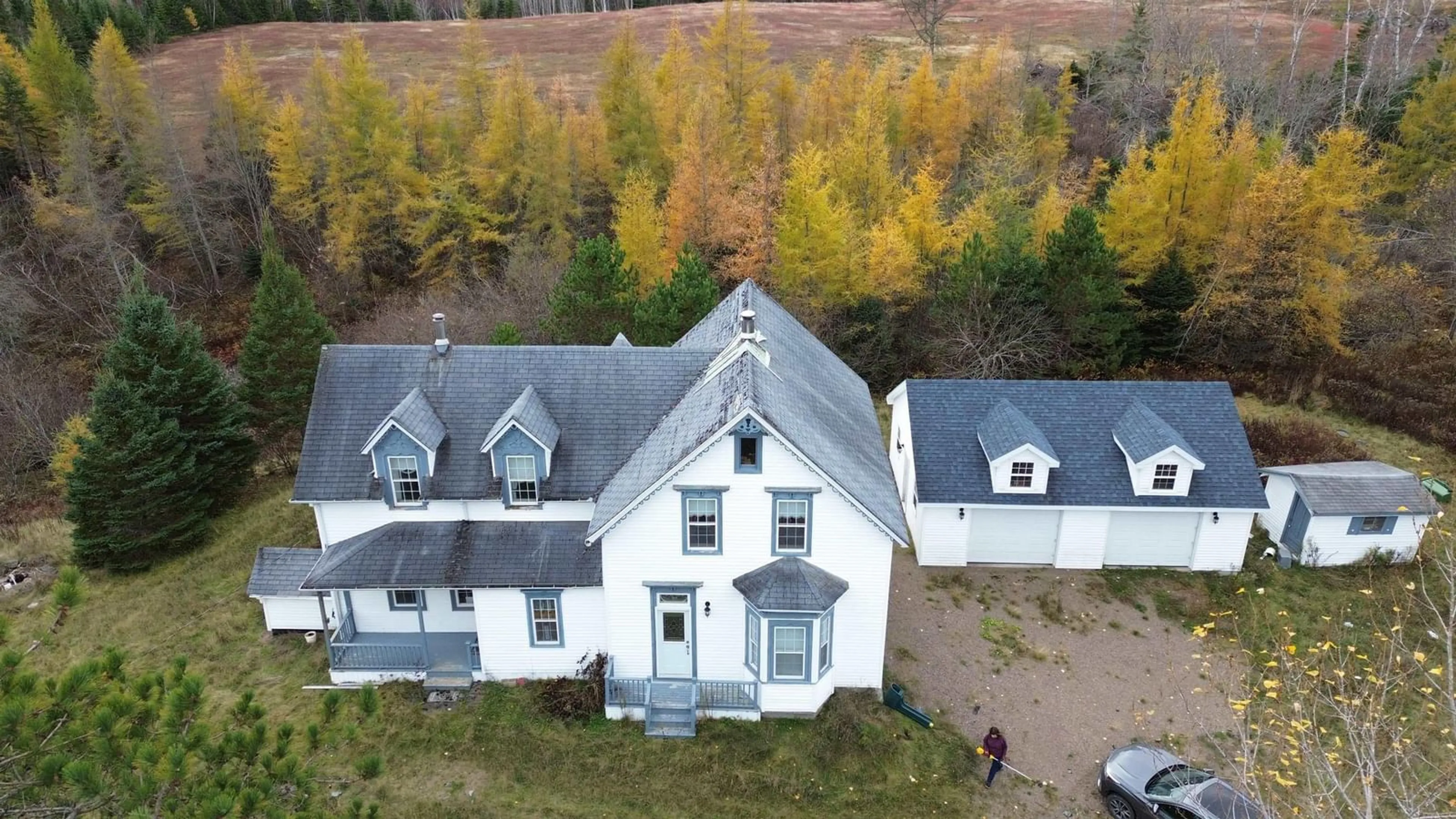 A pic from outside/outdoor area/front of a property/back of a property/a pic from drone, building for 203 West Side Road, East River St. Marys Nova Scotia B2H 5C8
