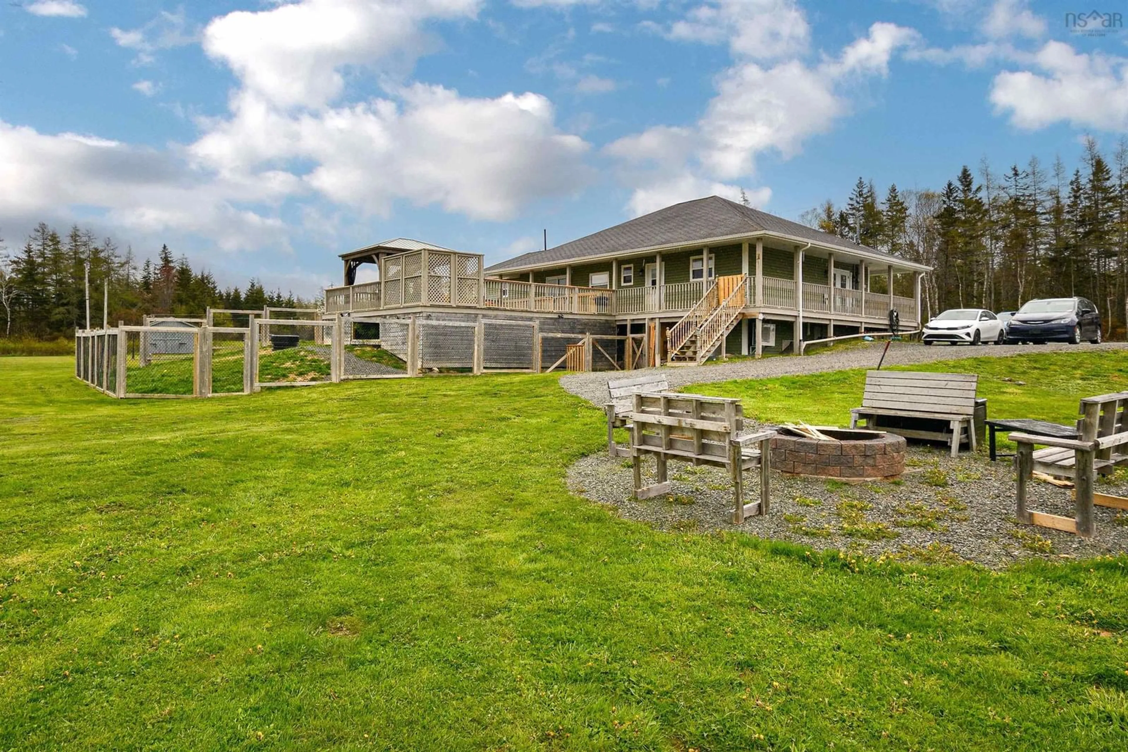 Patio, water/lake/river/ocean view for 4598 Grand Mira North, Grand Mira North Nova Scotia B1K 3V1