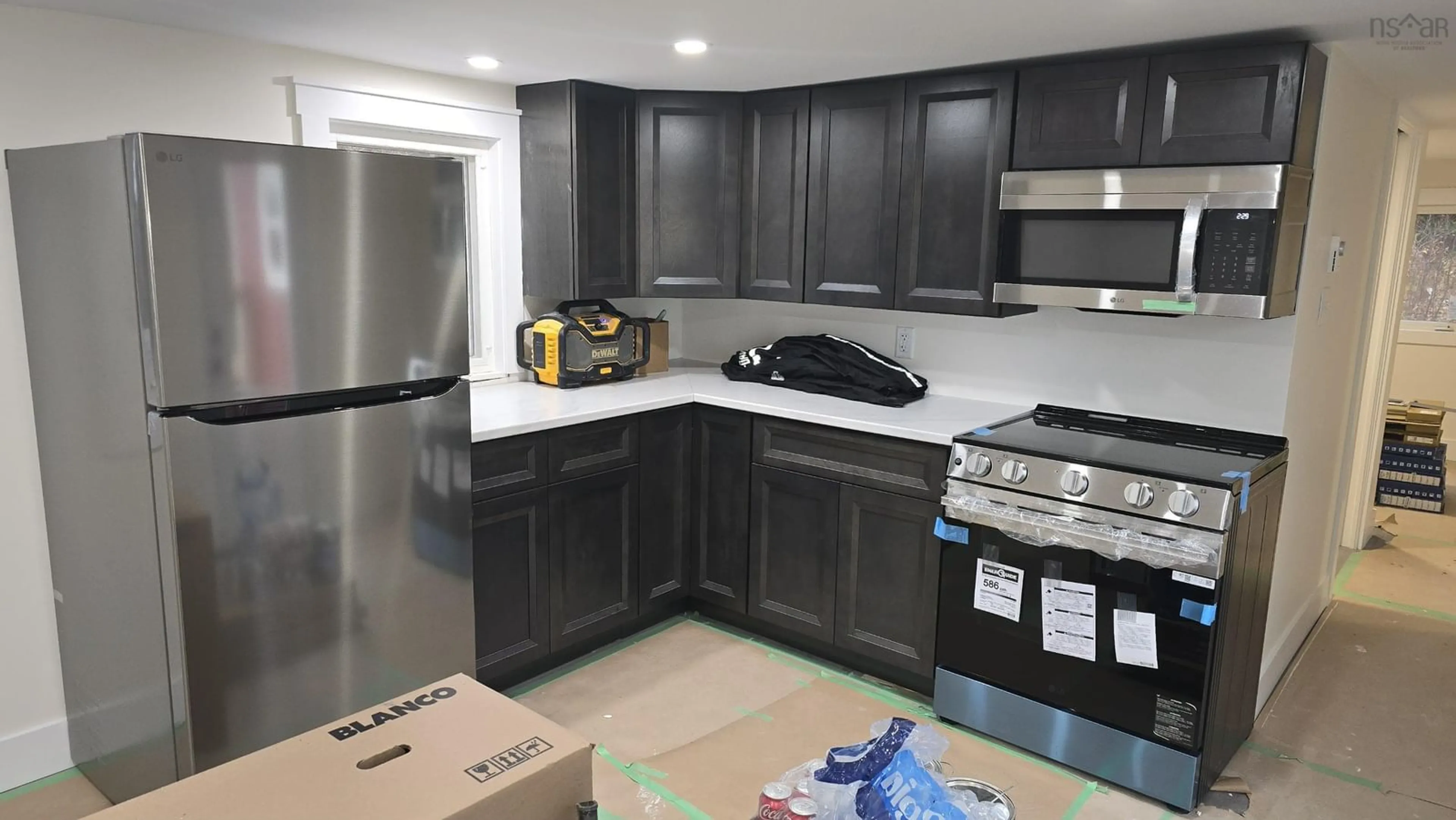 Standard kitchen, ceramic/tile floor for 1631 Highway 2, Hilden Nova Scotia B0N 1C0