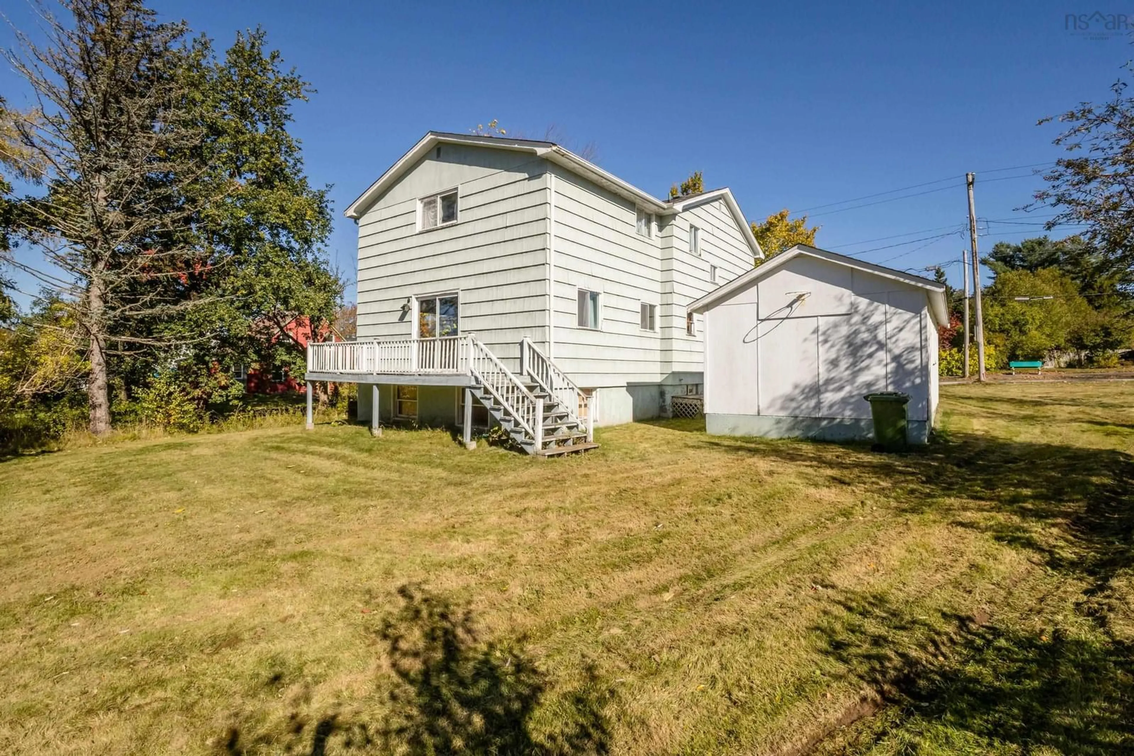 A pic from outside/outdoor area/front of a property/back of a property/a pic from drone, street for 76 Highland Ave, Wolfville Nova Scotia B4P 1Z6