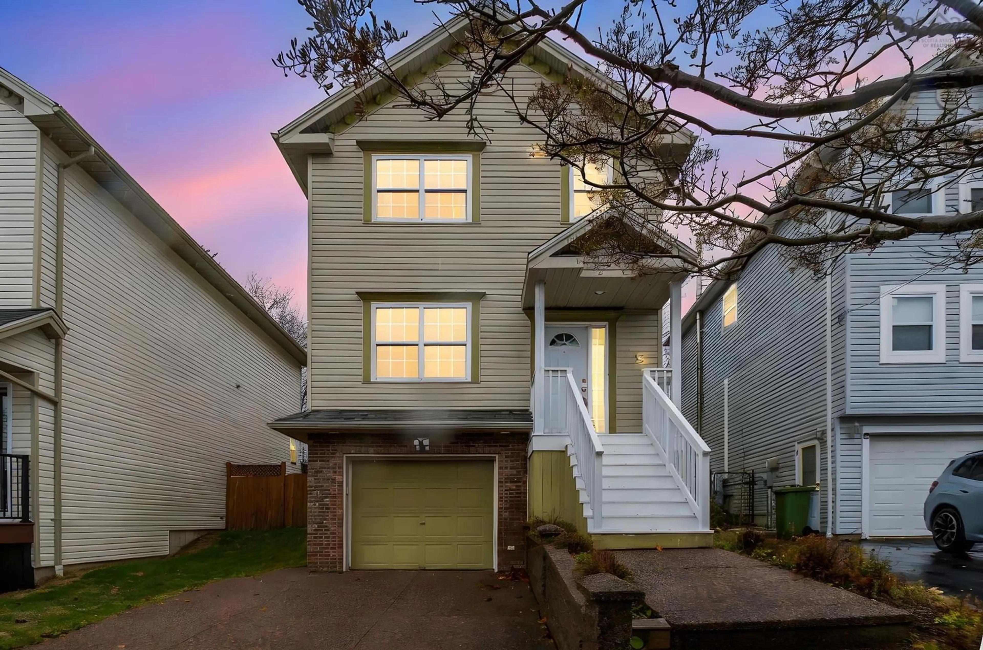 Home with vinyl exterior material, street for 19 Aster Crt, Halifax Nova Scotia B3S 1G5