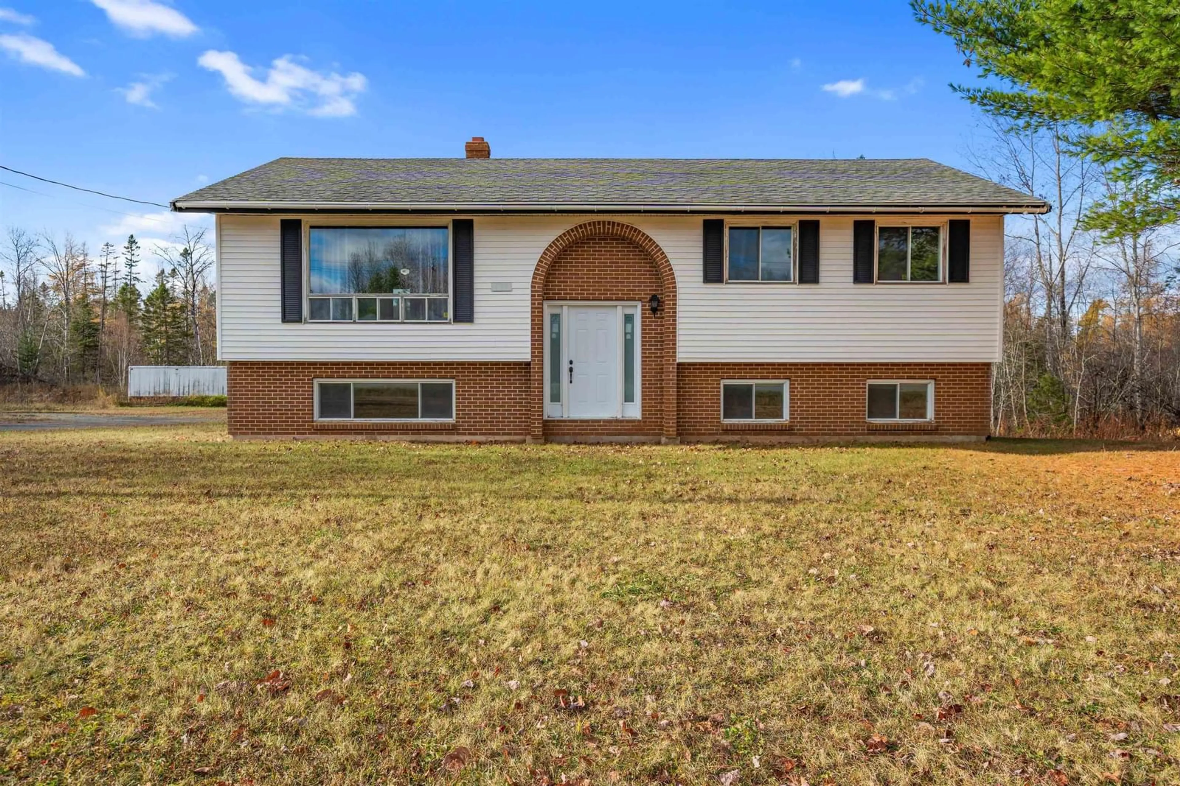 Home with vinyl exterior material, street for 1422 Hwy 214, Nine Mile River Nova Scotia B2S 2R4