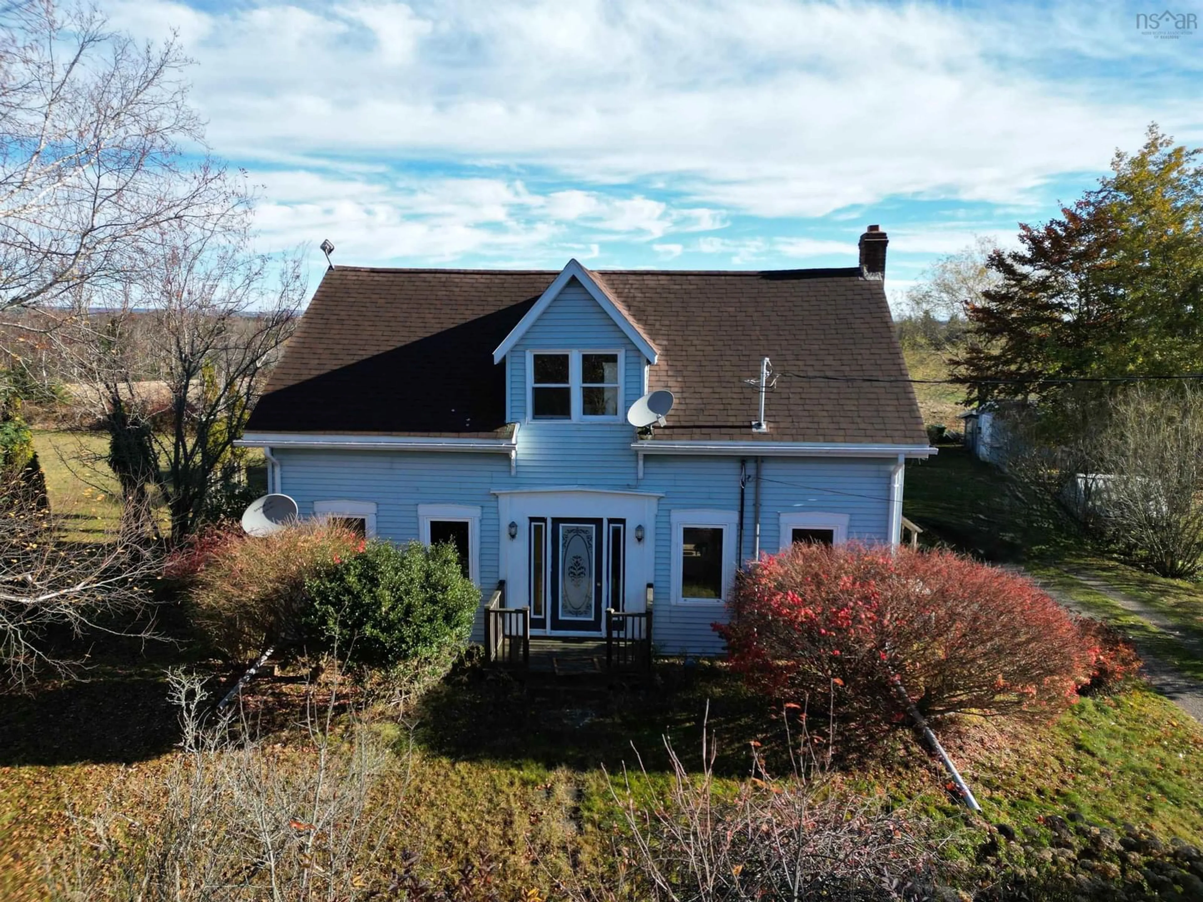 A pic from outside/outdoor area/front of a property/back of a property/a pic from drone, unknown for 69 Spencer Point Rd, Great Village Nova Scotia B0M 1L0