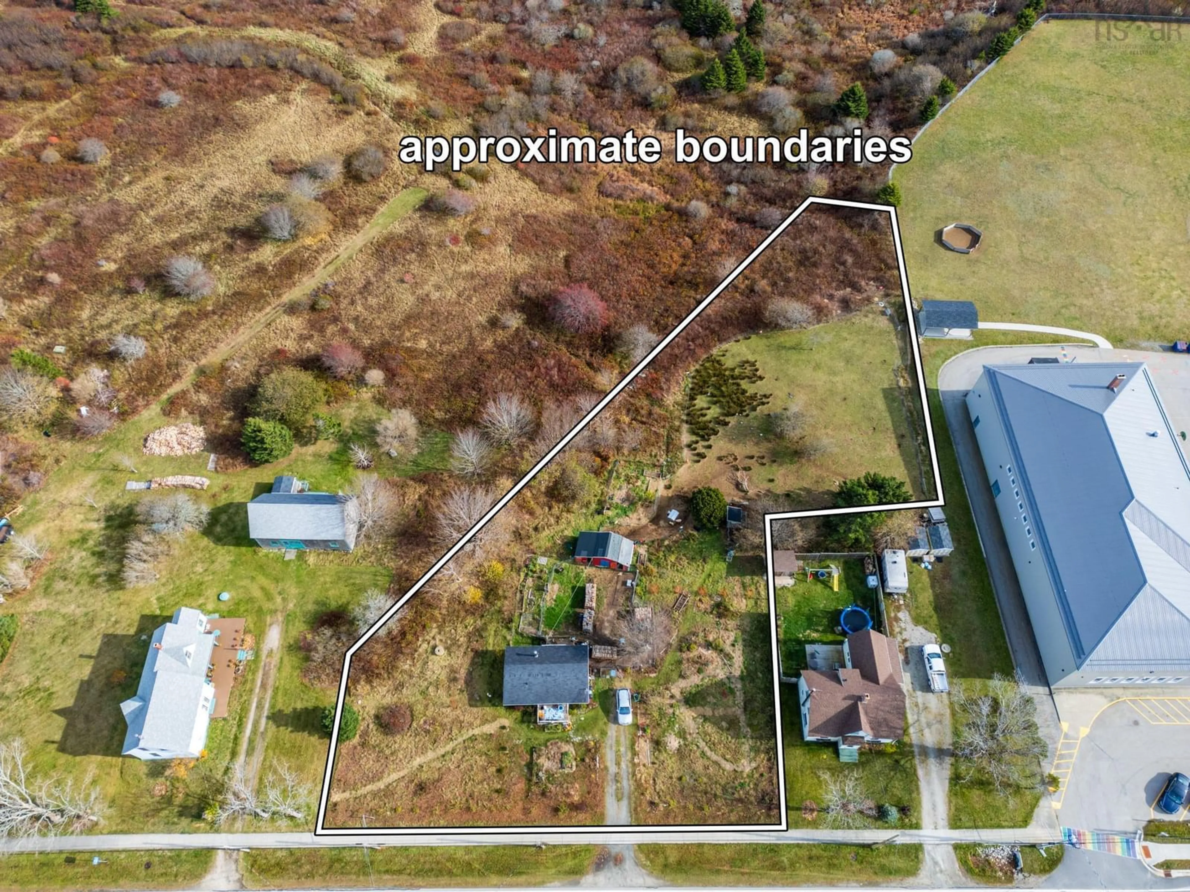 A pic from outside/outdoor area/front of a property/back of a property/a pic from drone, street for 3094 Highway 1, Port Maitland Nova Scotia B5A 5T3
