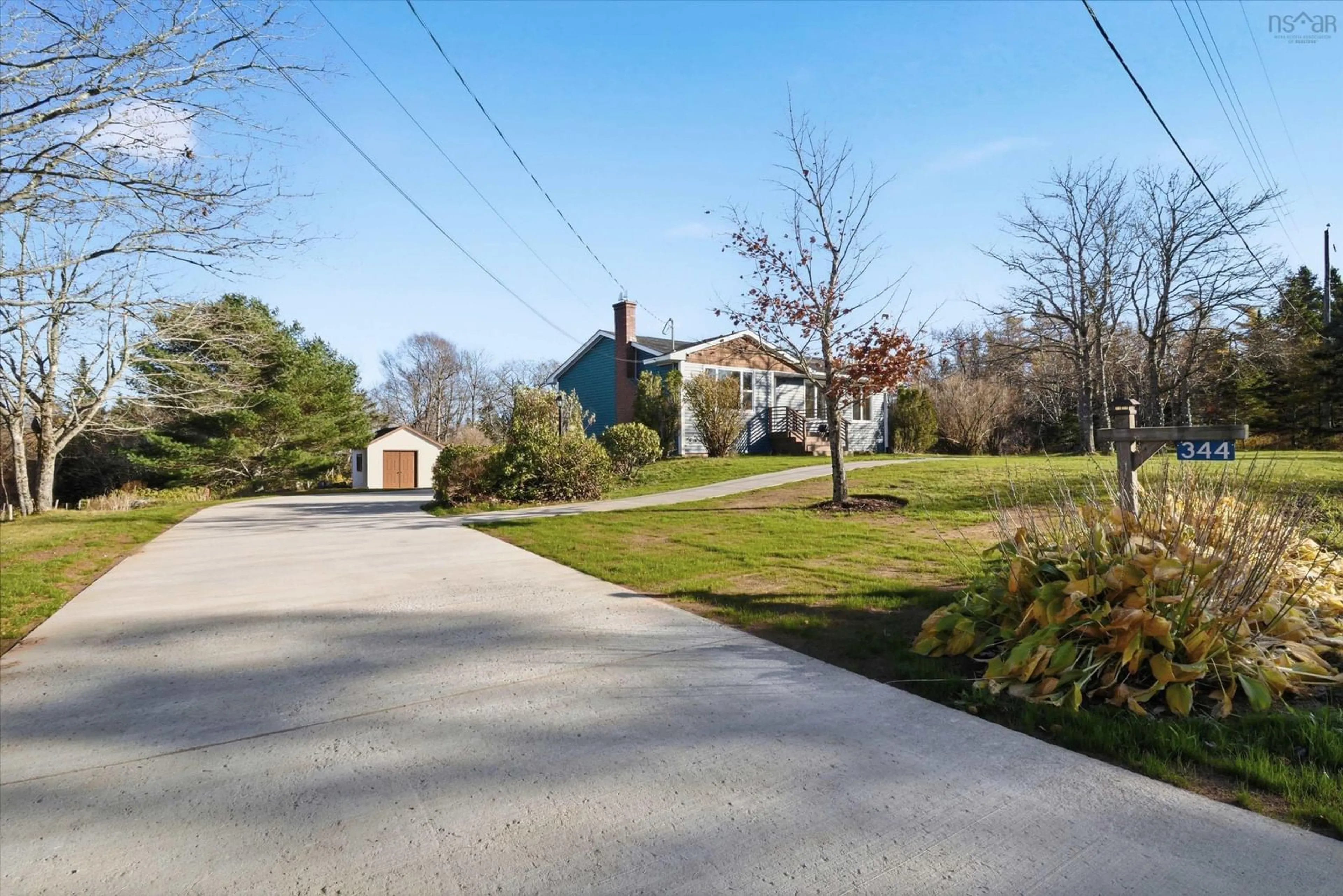 A pic from outside/outdoor area/front of a property/back of a property/a pic from drone, street for 344 Whitehead Rd, Harrietsfield Nova Scotia B3V 1B5
