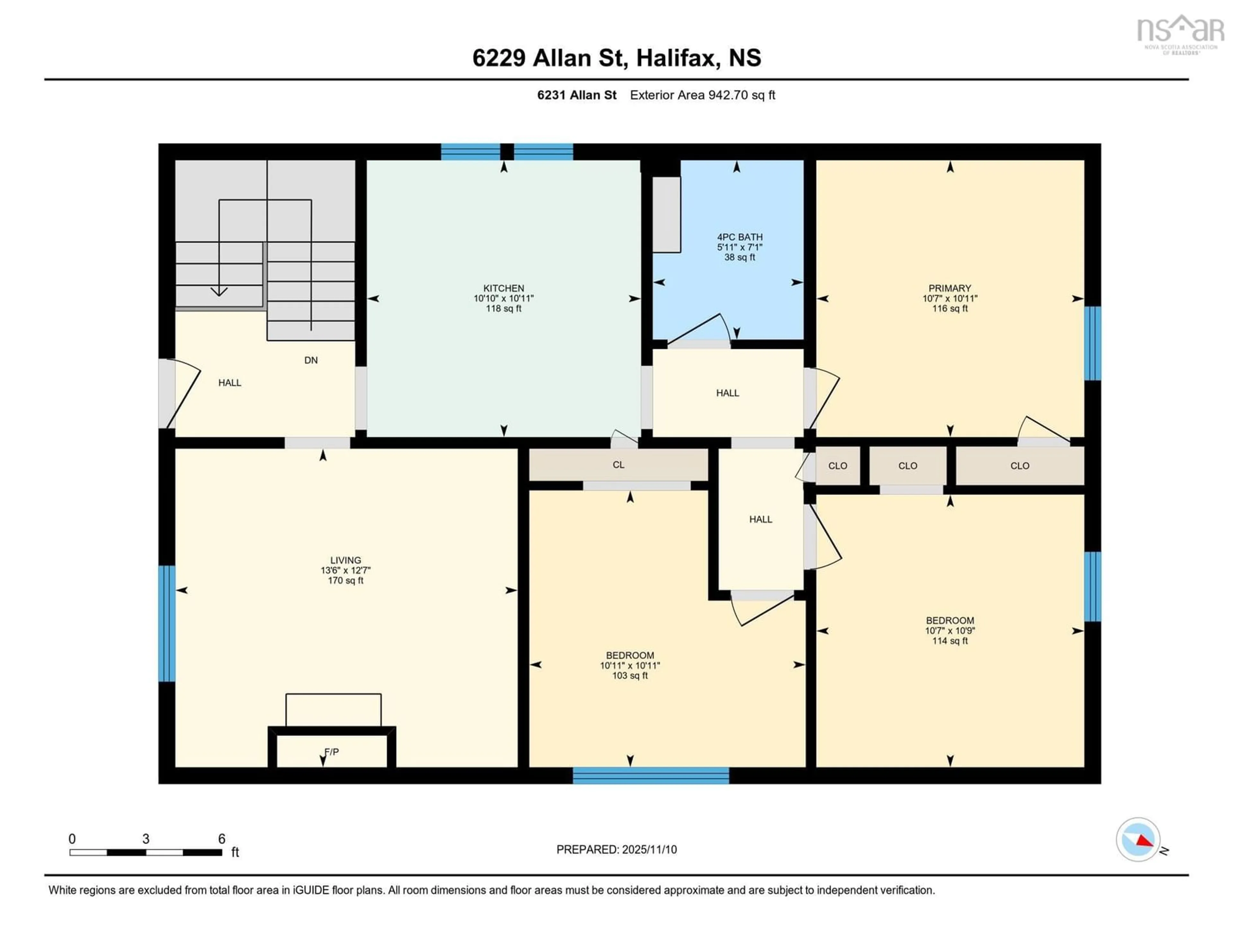 Floor plan for 6229-6231 Allan St, Halifax Nova Scotia B3L 1G6
