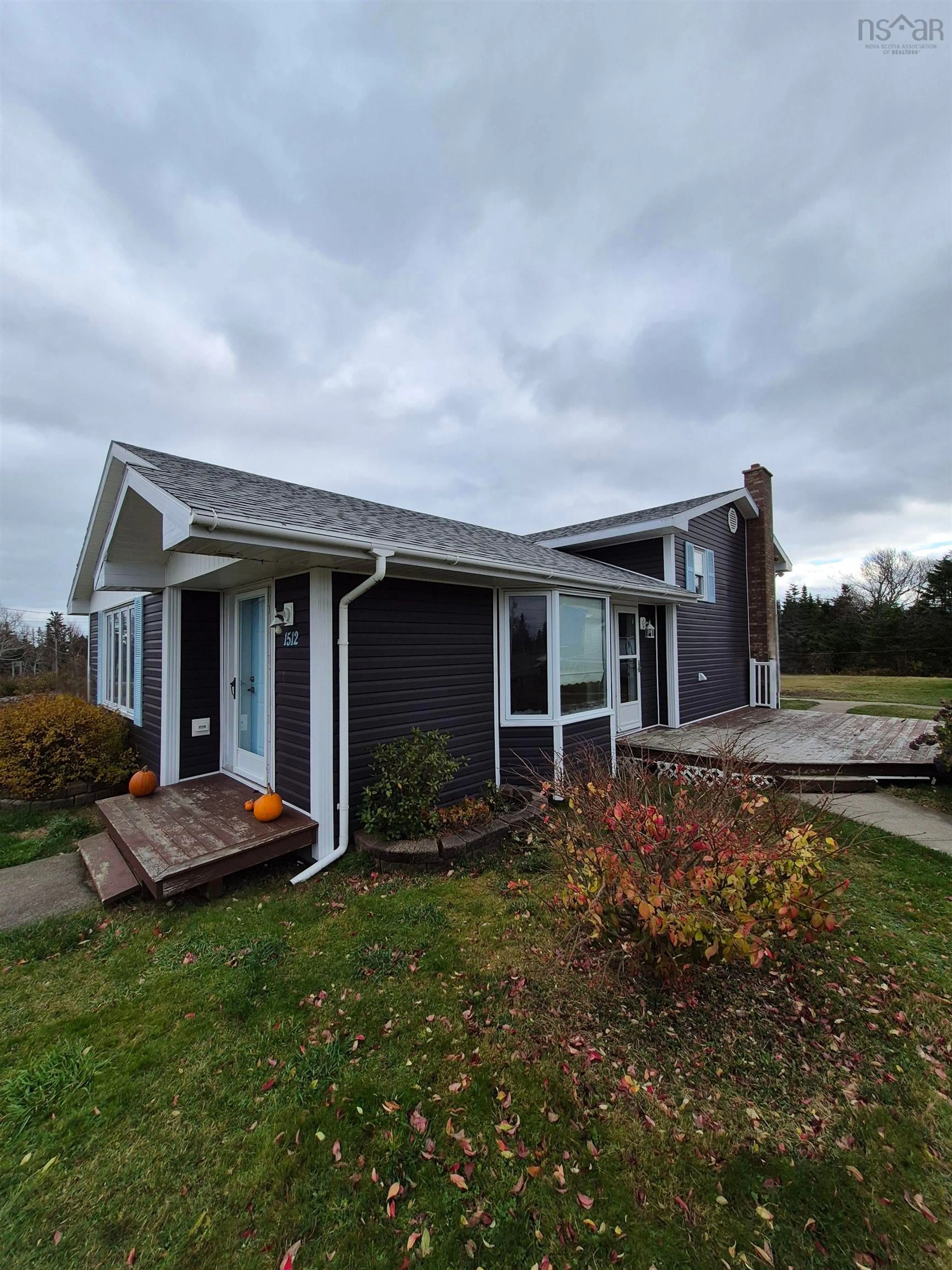 Home with vinyl exterior material, water/lake/river/ocean view for 1512 Mira Bay Dr, Bateston Nova Scotia B1C 2A8