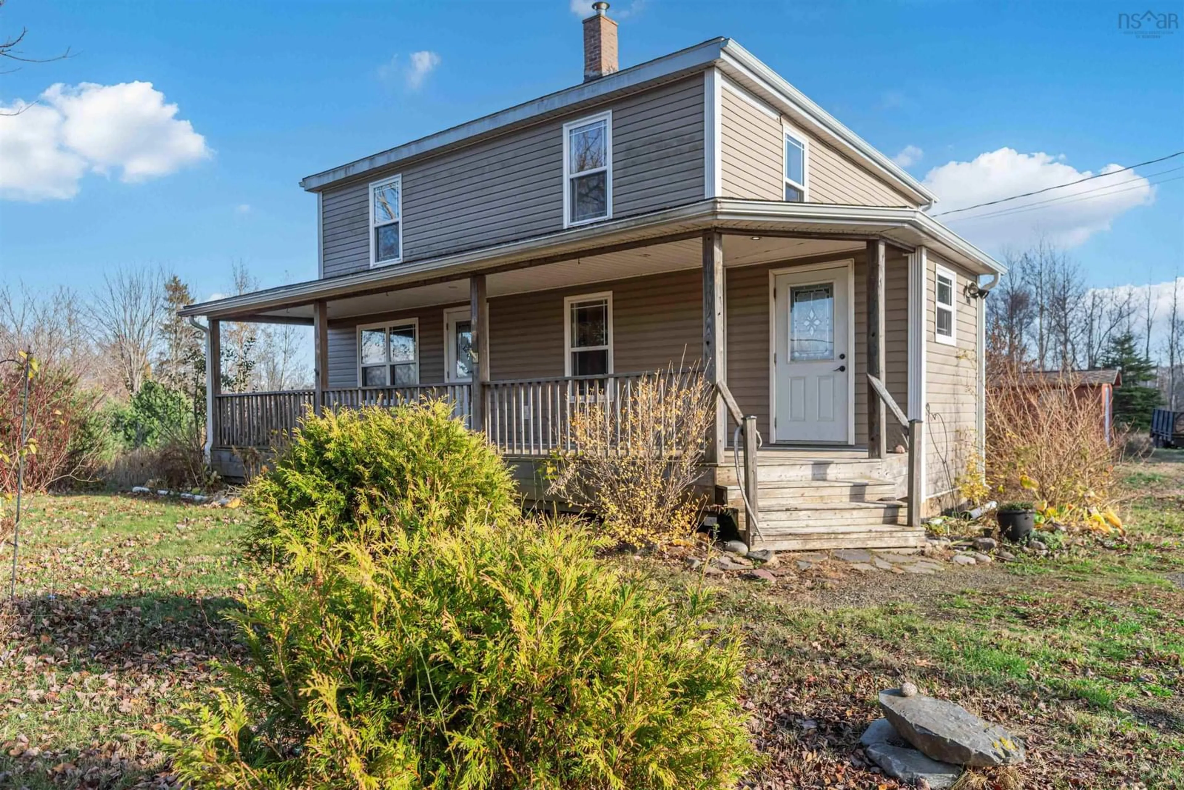 Home with vinyl exterior material, street for 11770 Highway 1, Brickton Nova Scotia B0S 1M0