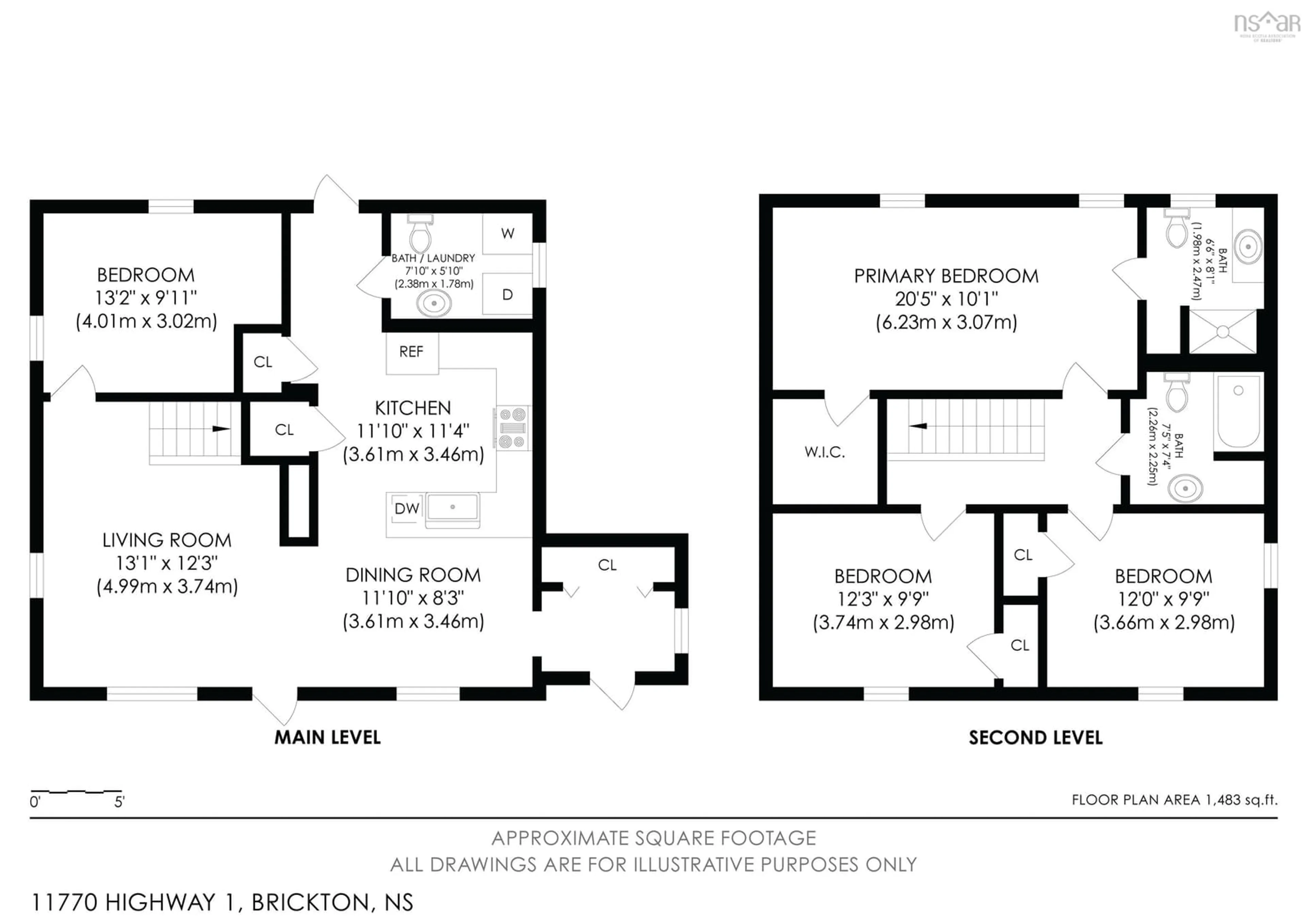 Floor plan for 11770 Highway 1, Brickton Nova Scotia B0S 1M0