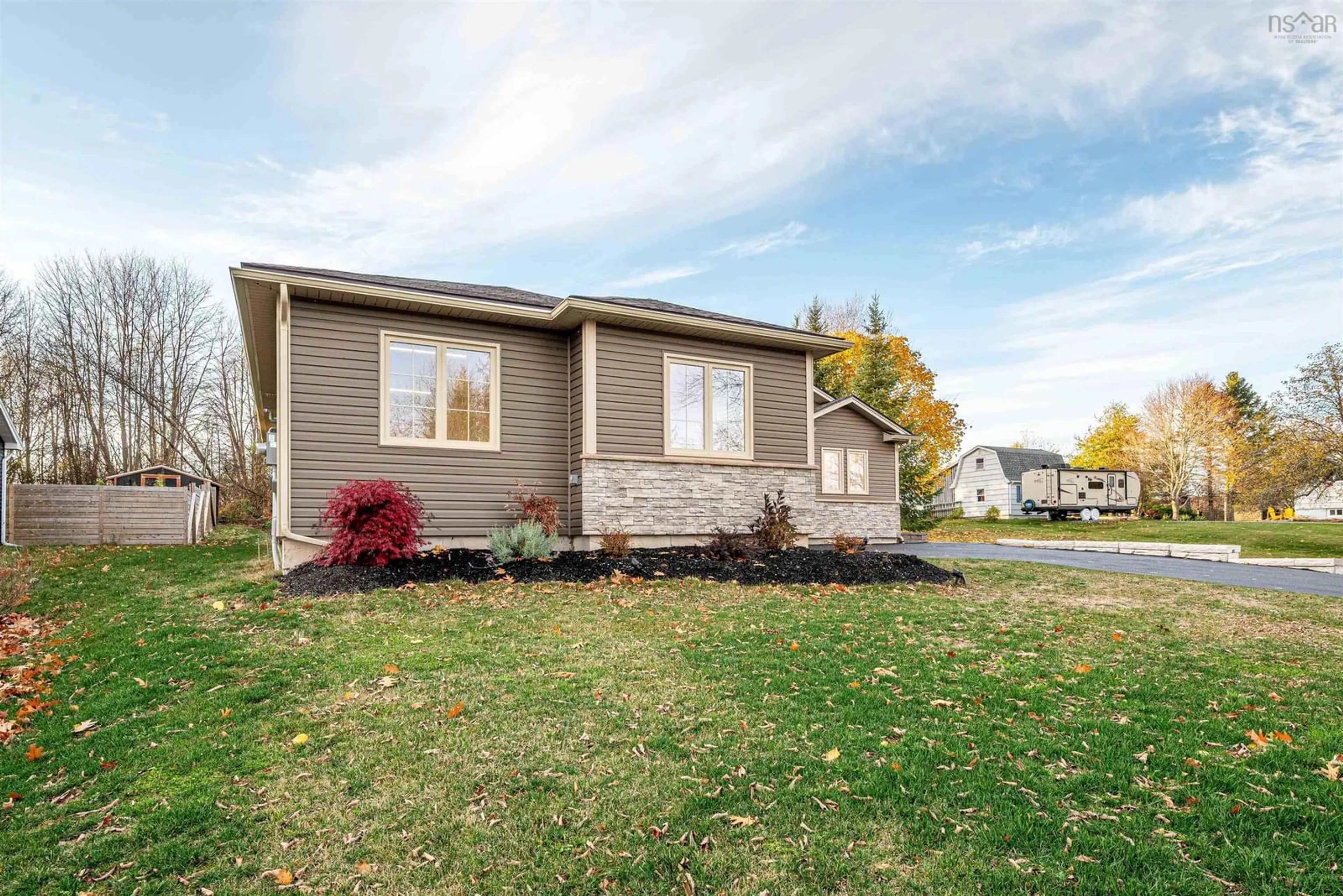 Home with vinyl exterior material, street for 76 Town Road, Falmouth Nova Scotia B0P 1P0