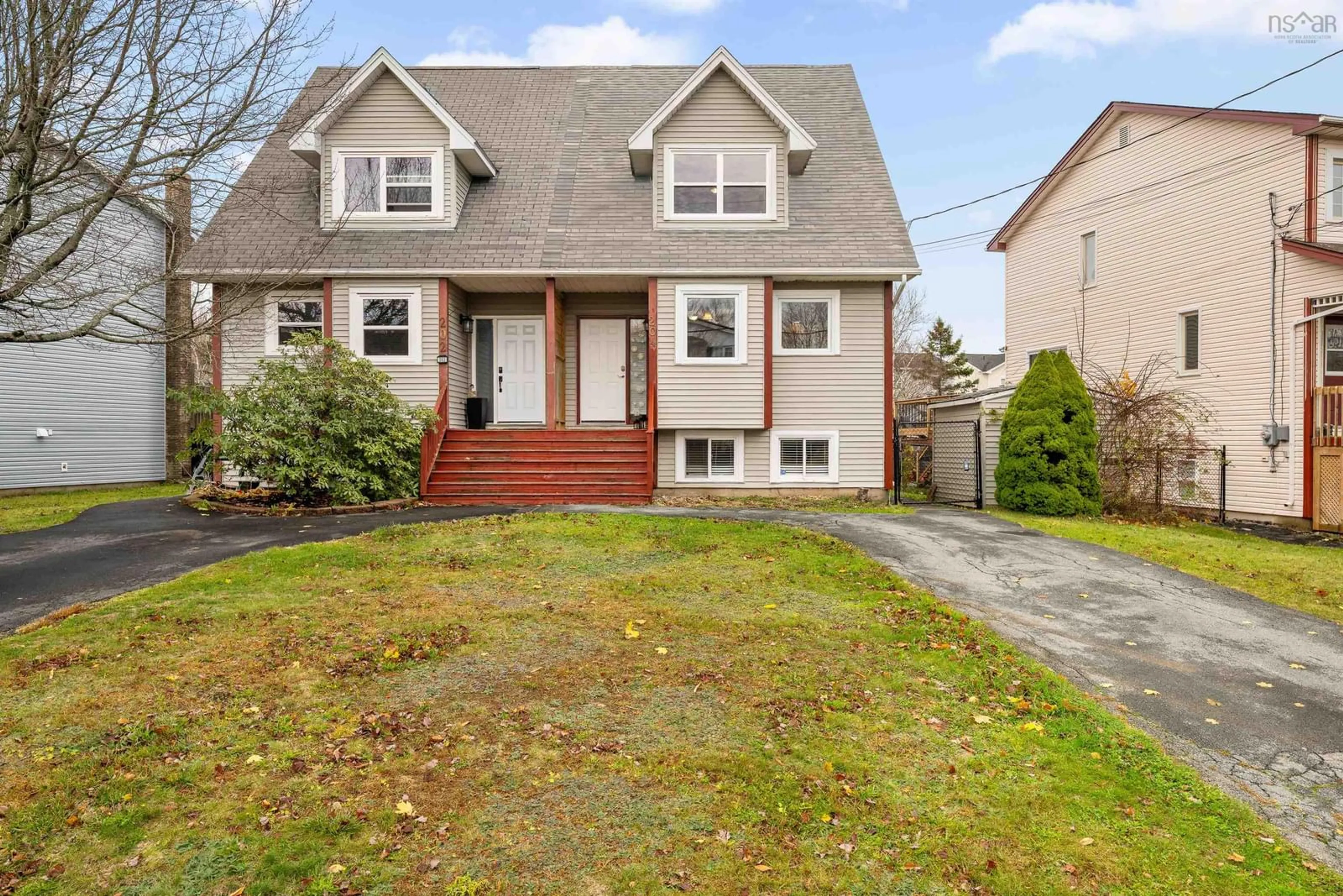 Home with vinyl exterior material, street for 204 Greenwood Ave, Timberlea Nova Scotia B3T 1H8