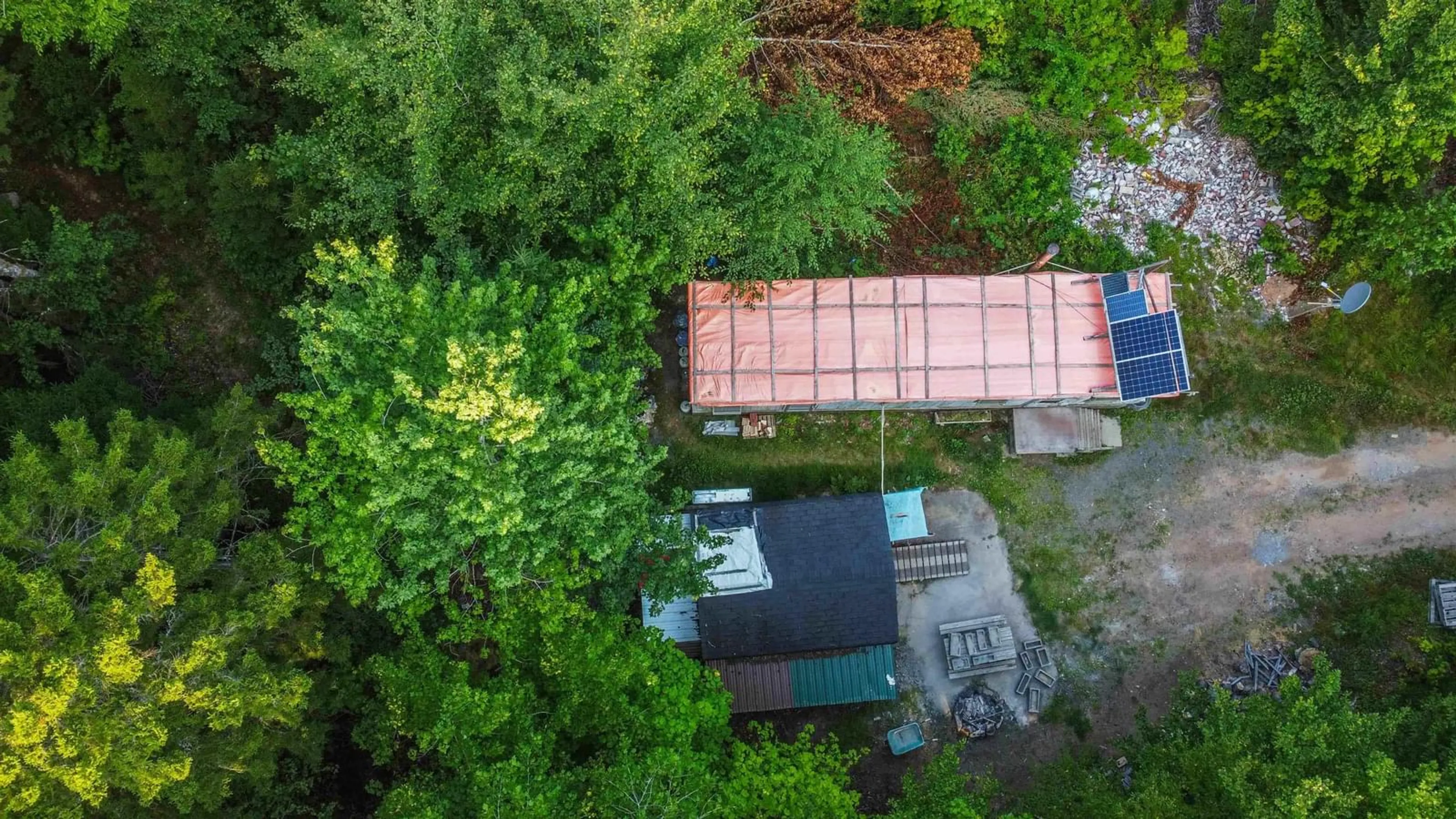 A pic from outside/outdoor area/front of a property/back of a property/a pic from drone, building for 512 Eagle Rock Dr, Franey Corner Nova Scotia B0R 1H0