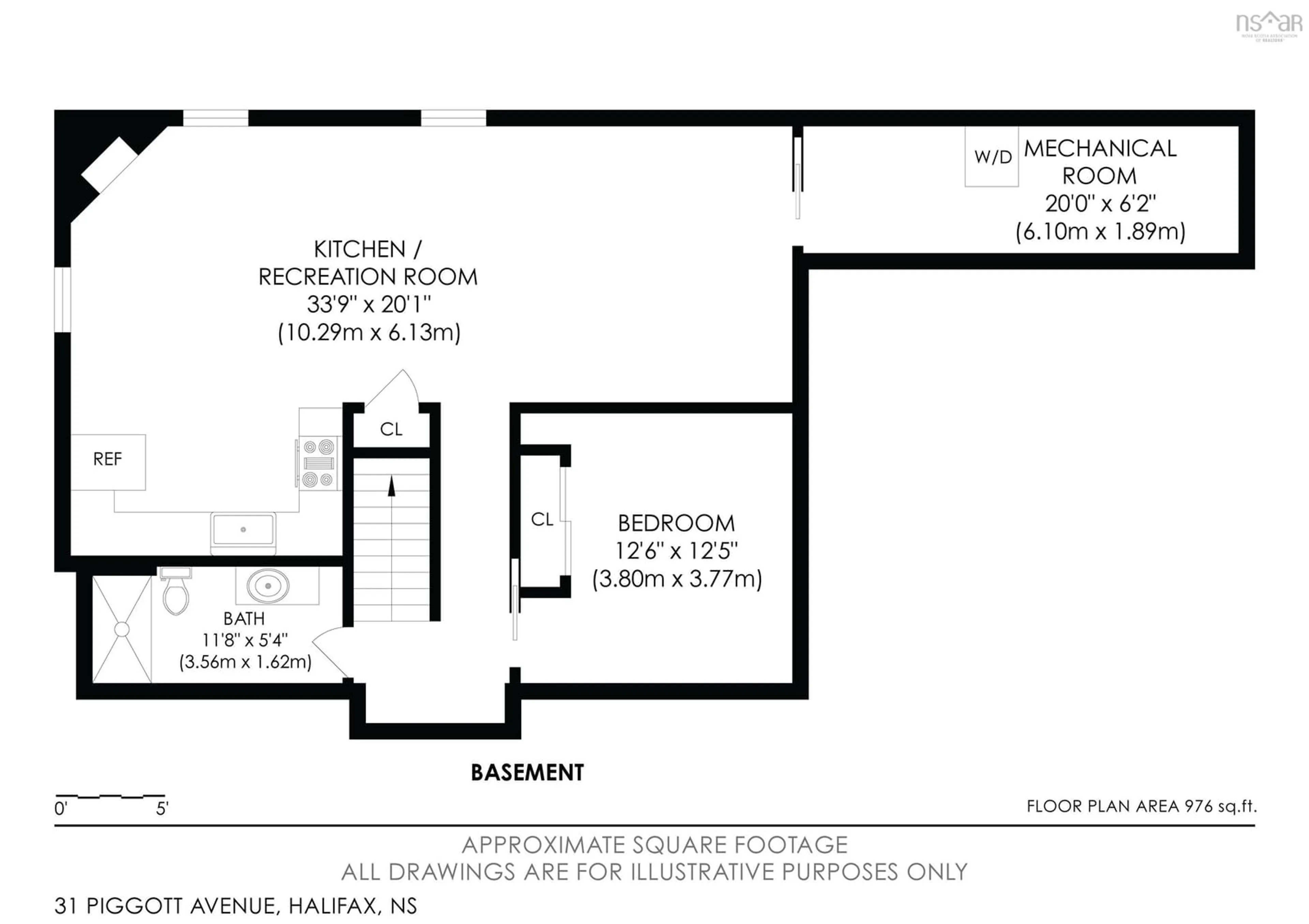 Floor plan for 31 Piggott Ave, Fall River Nova Scotia B2T 1S7