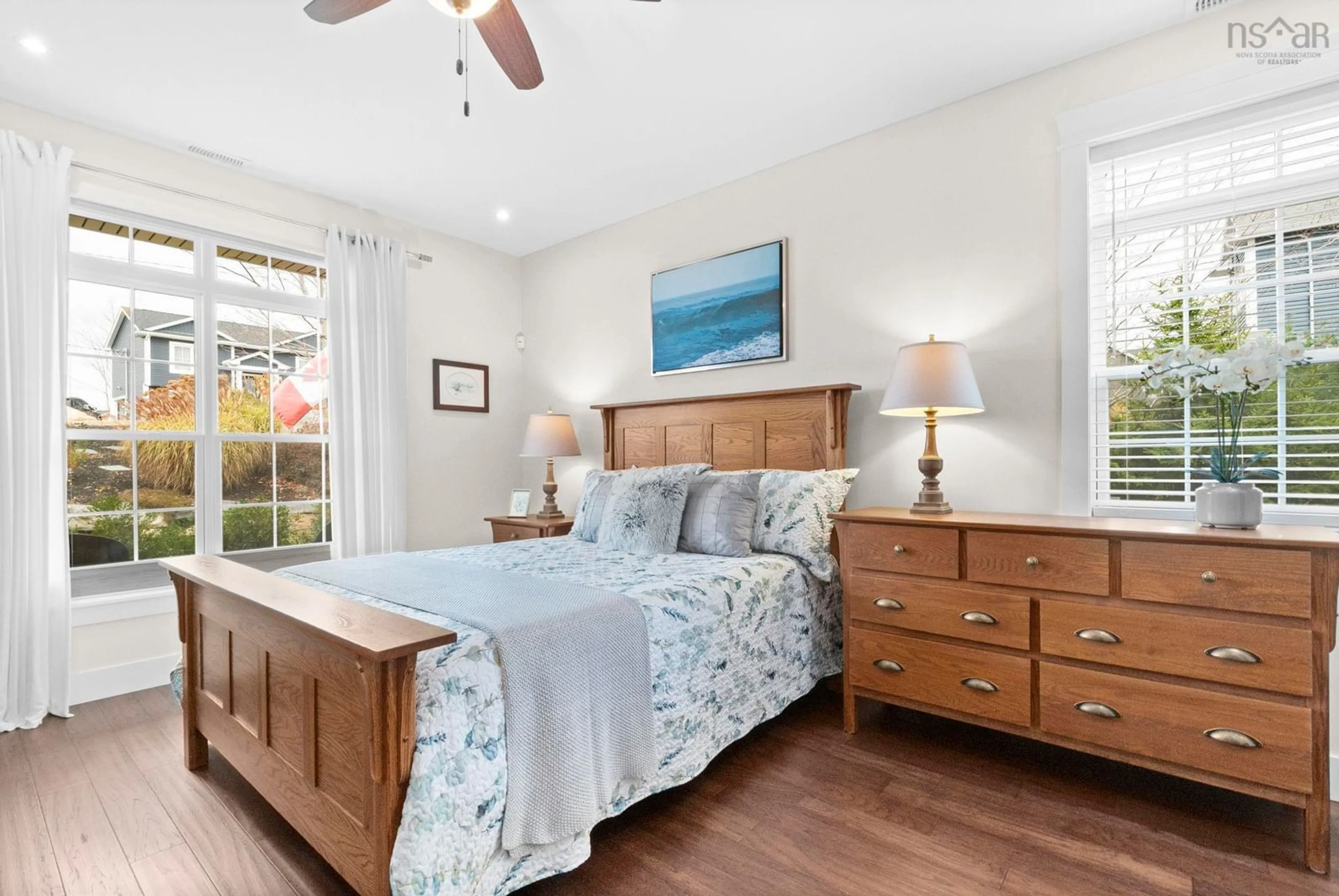 Bedroom with bed, wood/laminate floor for 139 Stargazer Dr, Porters Lake Nova Scotia B3E 0C3