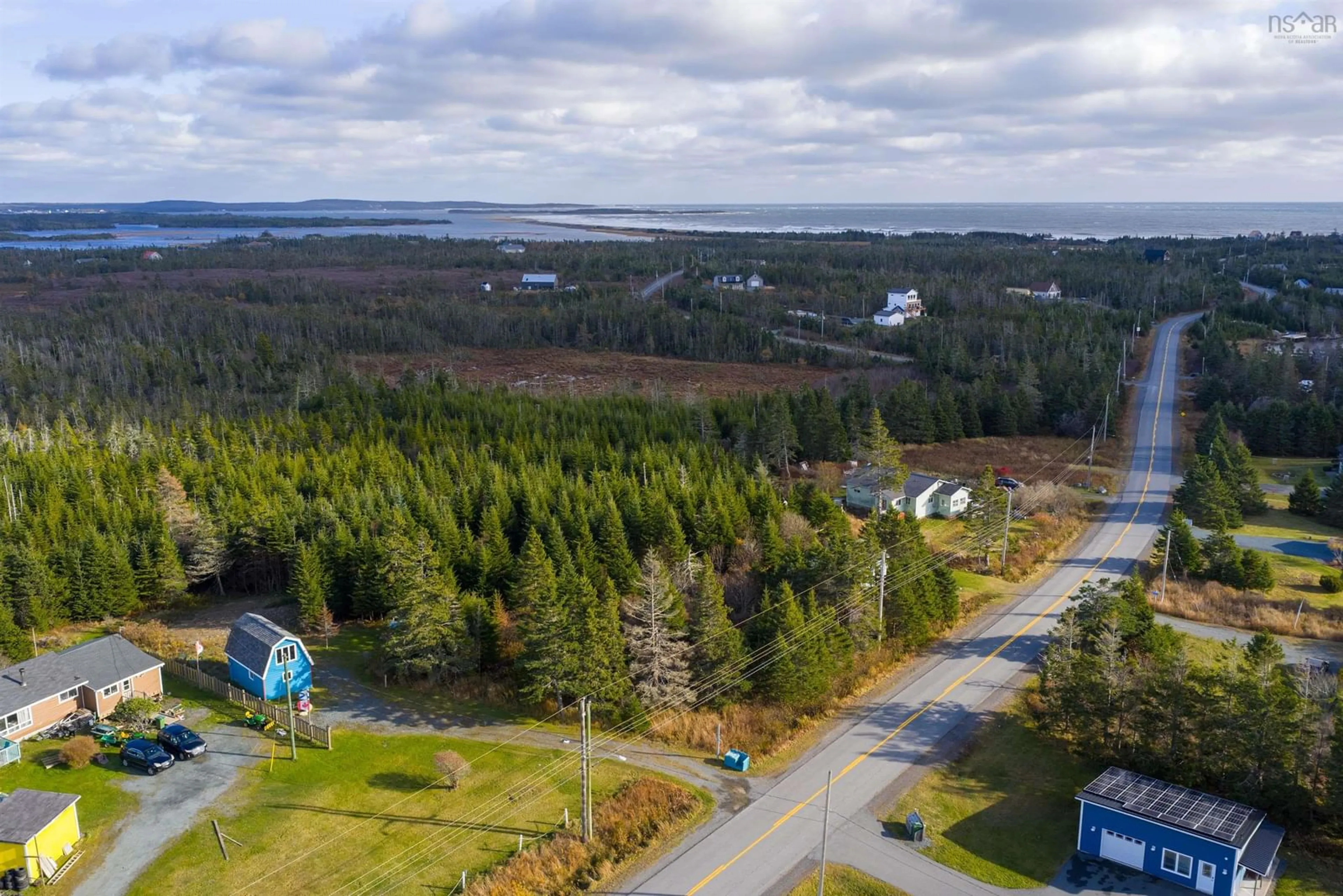 A pic from outside/outdoor area/front of a property/back of a property/a pic from drone, forest/trees view for 2147 East Petpeswick Rd, East Petpeswick Nova Scotia B0J 2L0