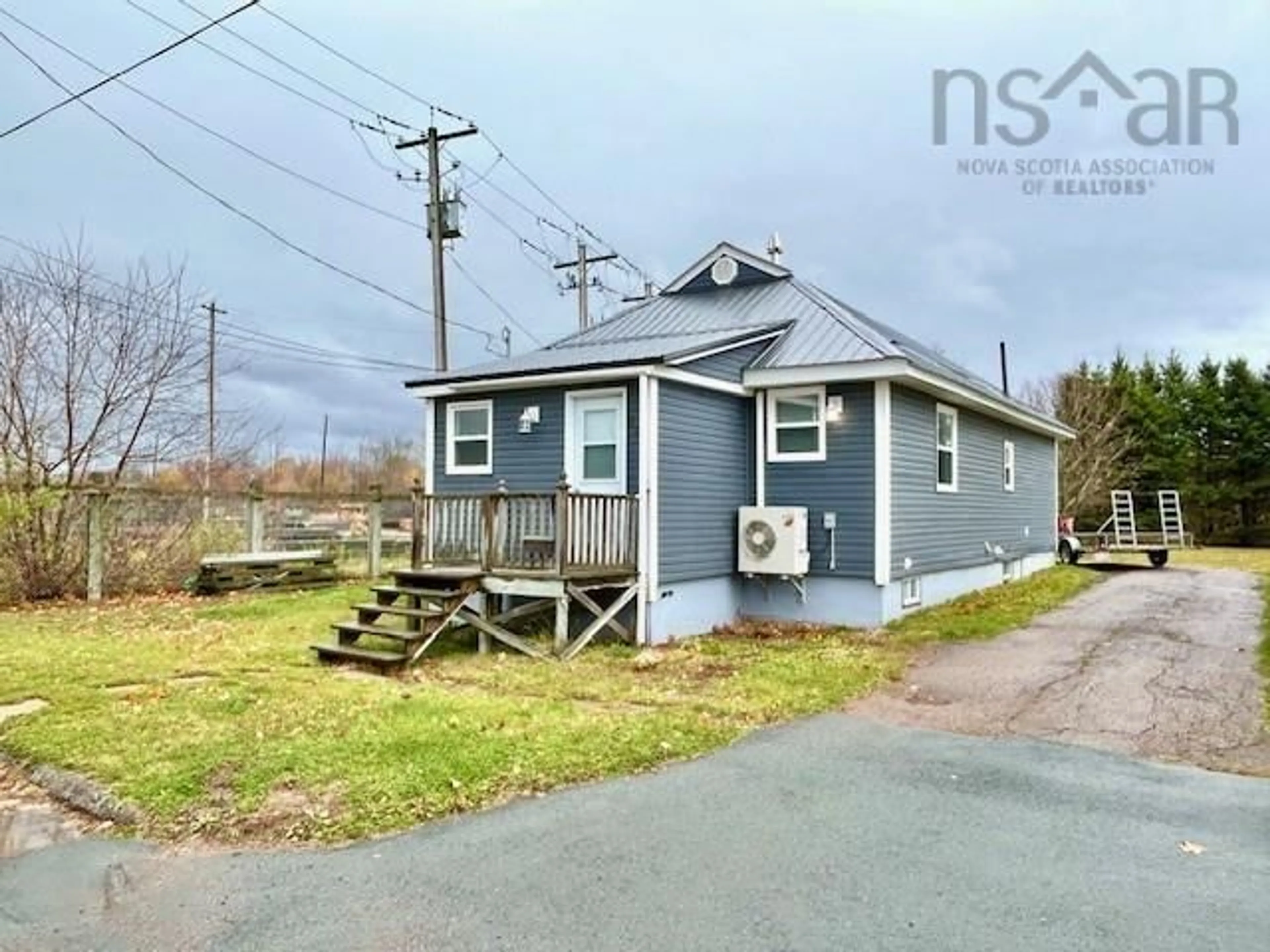 A pic from outside/outdoor area/front of a property/back of a property/a pic from drone, street for 60 Riverside Ave, Bible Hill Nova Scotia B2N 4G3