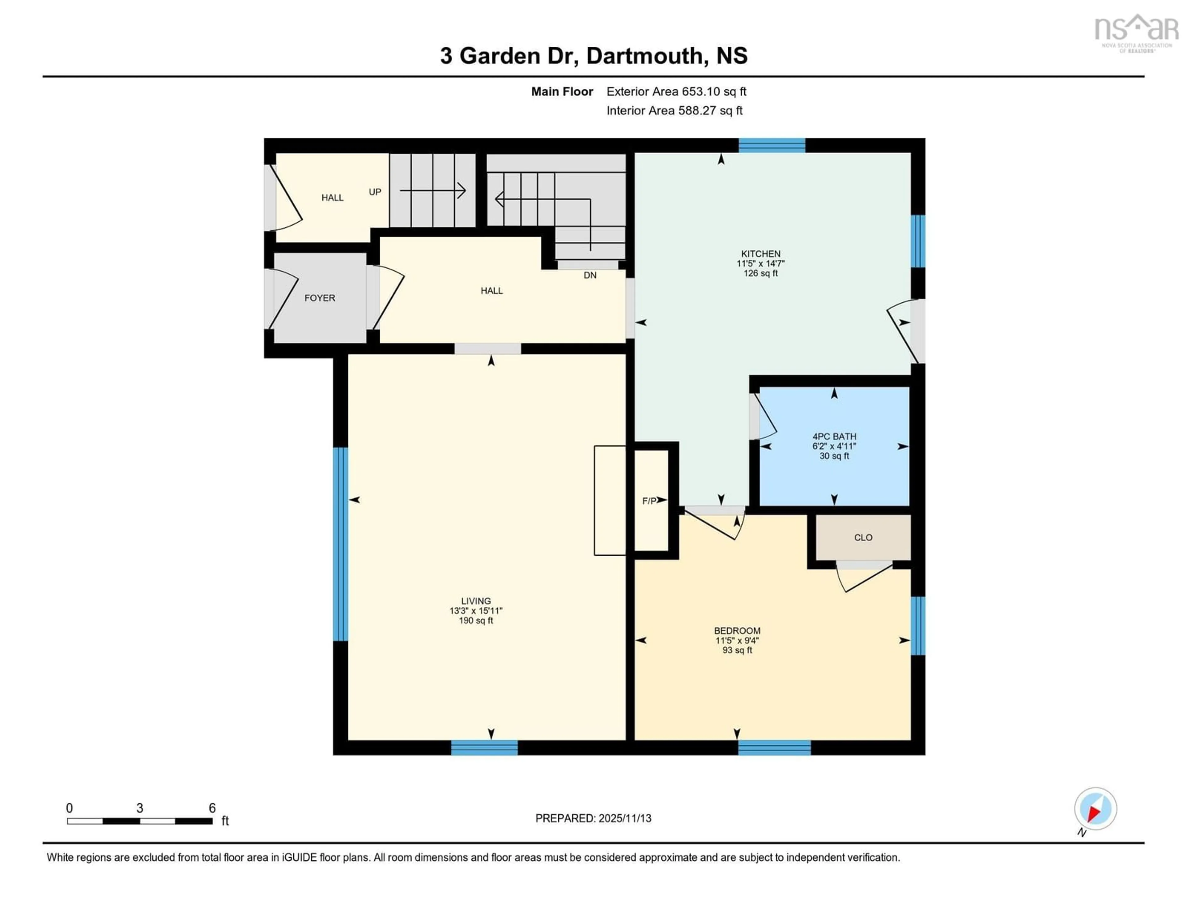 Floor plan for 3 Garden Dr, Dartmouth Nova Scotia B3A 2Y8