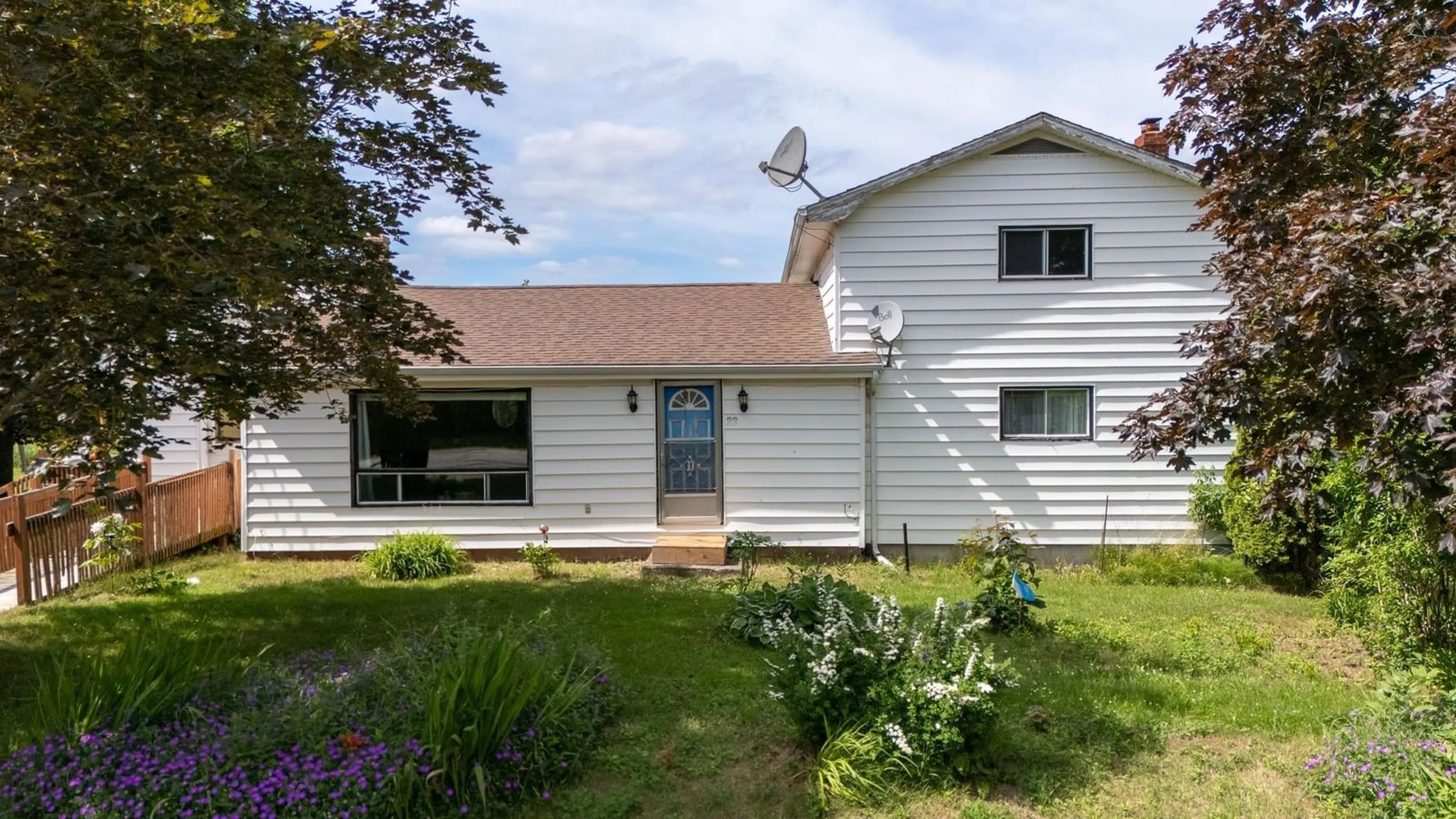 Home with vinyl exterior material, street for 23 Reid Rd, Steam Mill Nova Scotia B4N 3V7