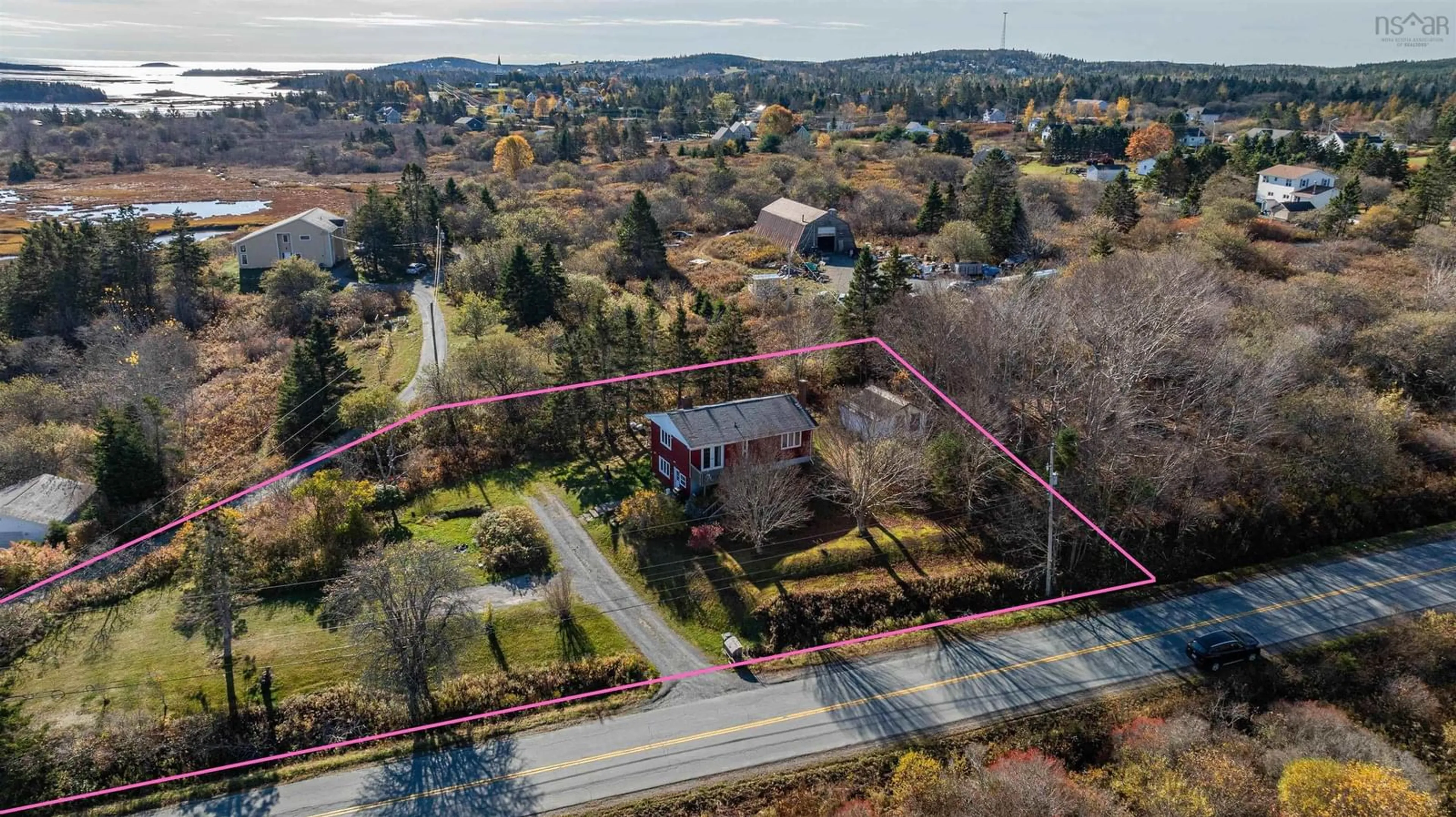 A pic from outside/outdoor area/front of a property/back of a property/a pic from drone, street for 36 Shore Rd, West Chezzetcook Nova Scotia B0J 2L0