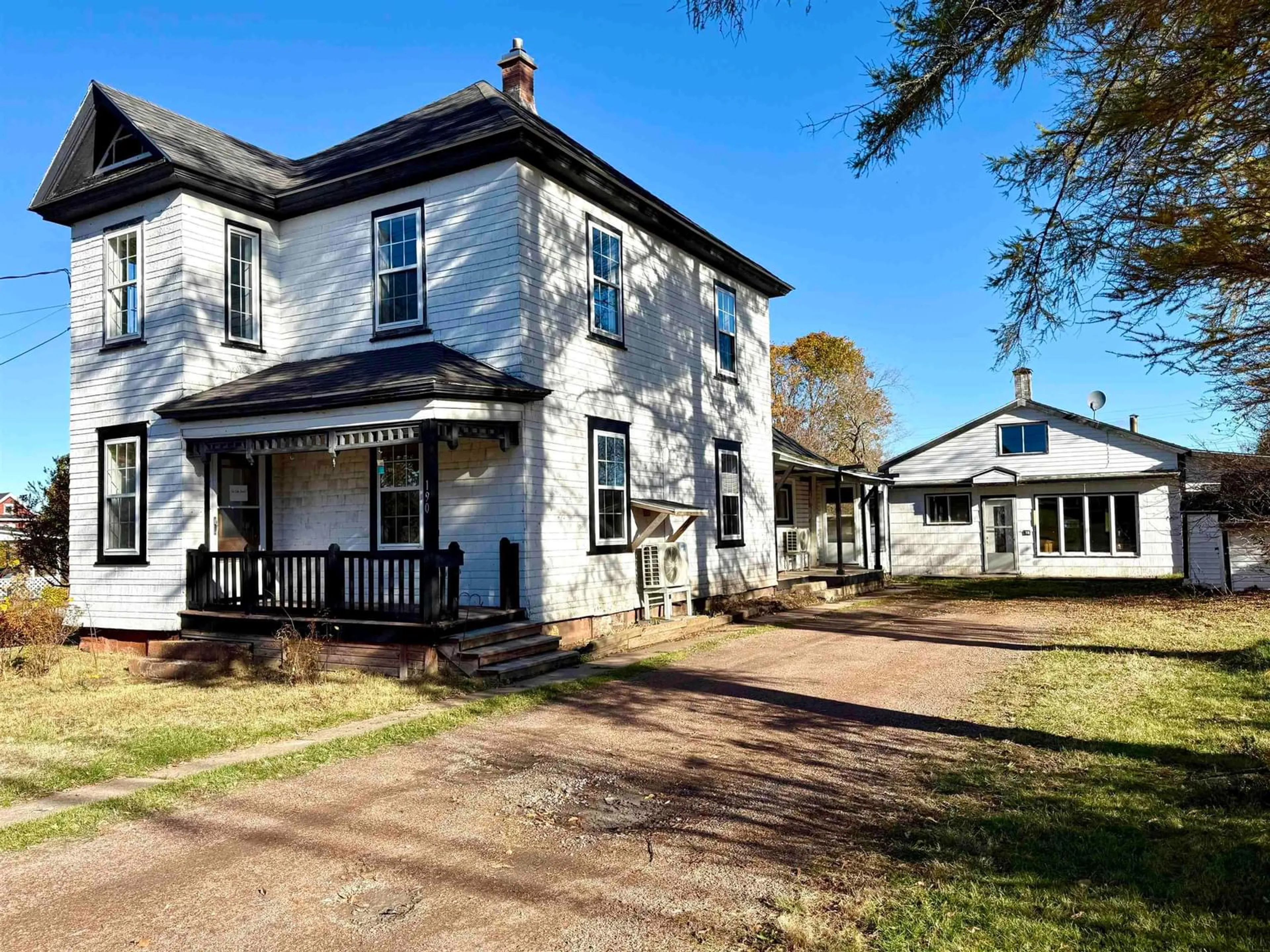 A pic from outside/outdoor area/front of a property/back of a property/a pic from drone, street for 190 Church St, Amherst Nova Scotia B4H 3C6