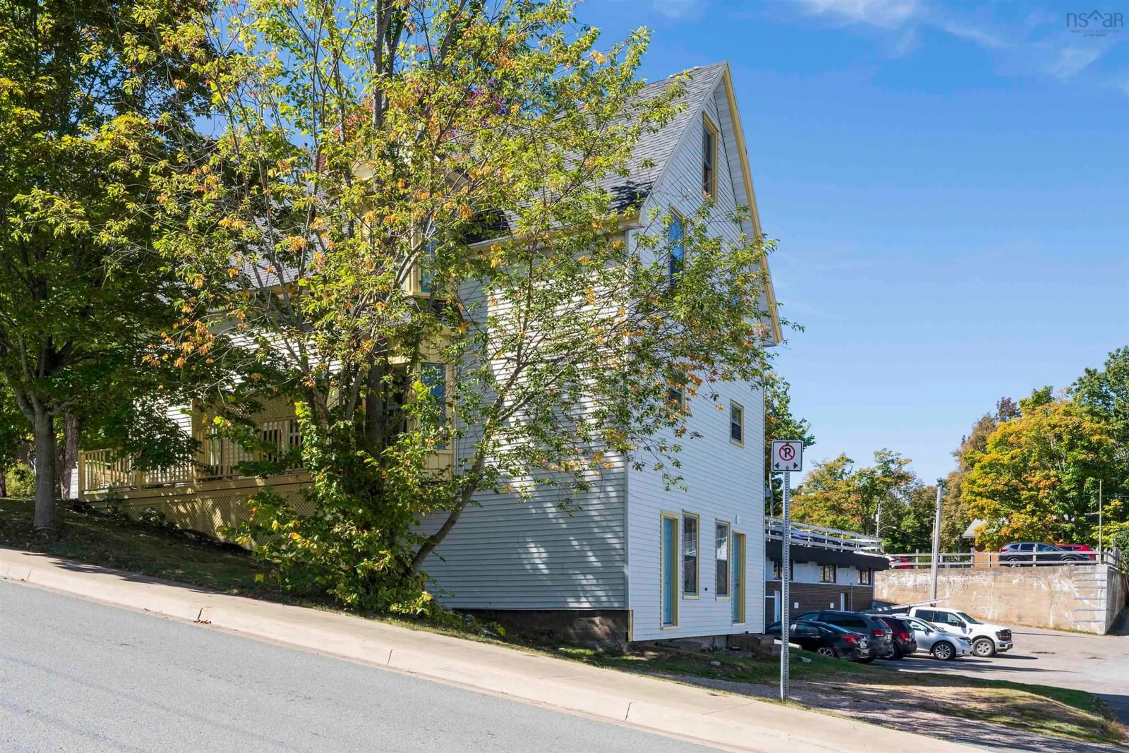A pic from outside/outdoor area/front of a property/back of a property/a pic from drone, street for 92-94 Pleasant Streets, Bridgewater Nova Scotia B4V 1N2