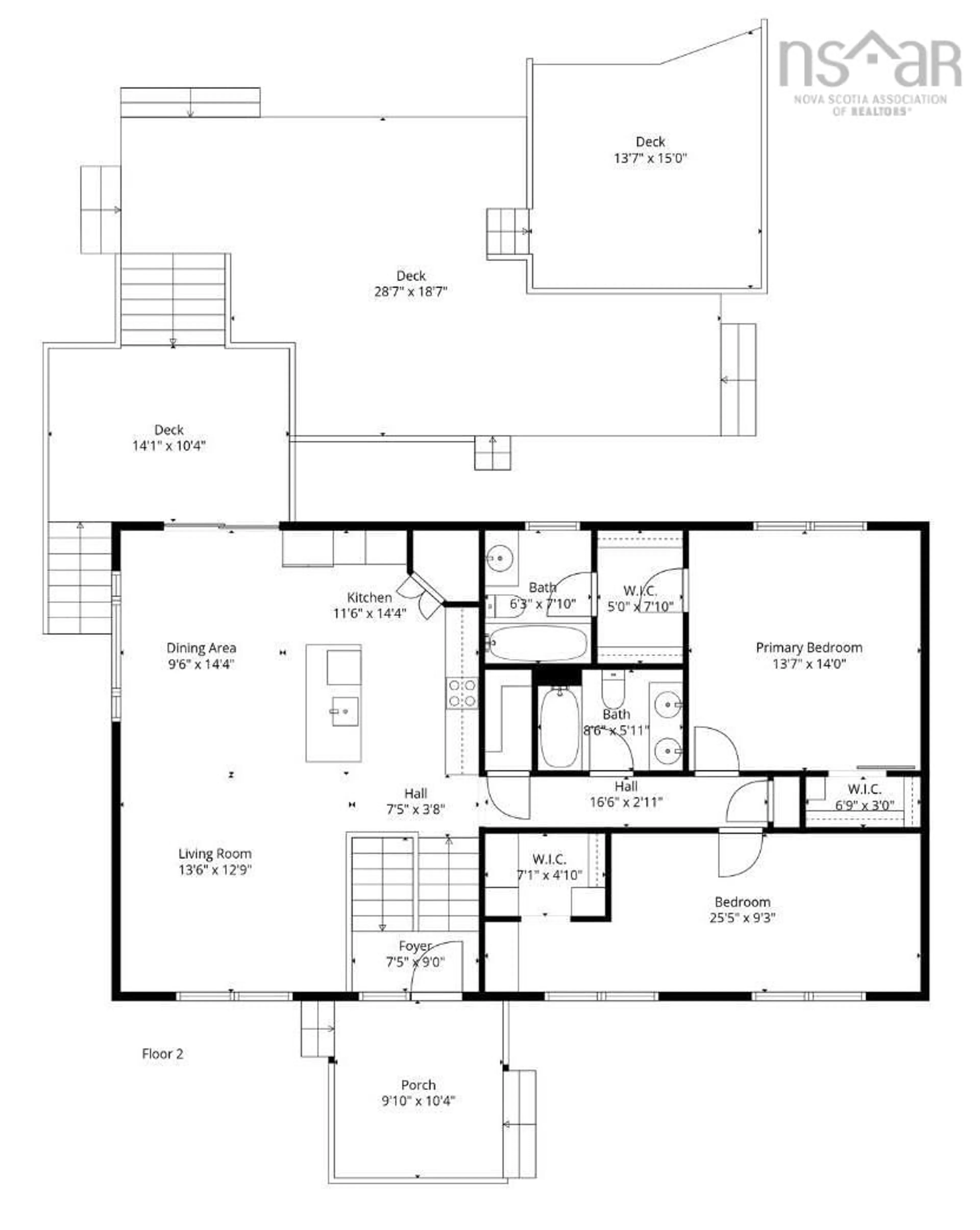 Floor plan for 63 Mckenzie Lane, East Uniacke Nova Scotia B0N 1Z0
