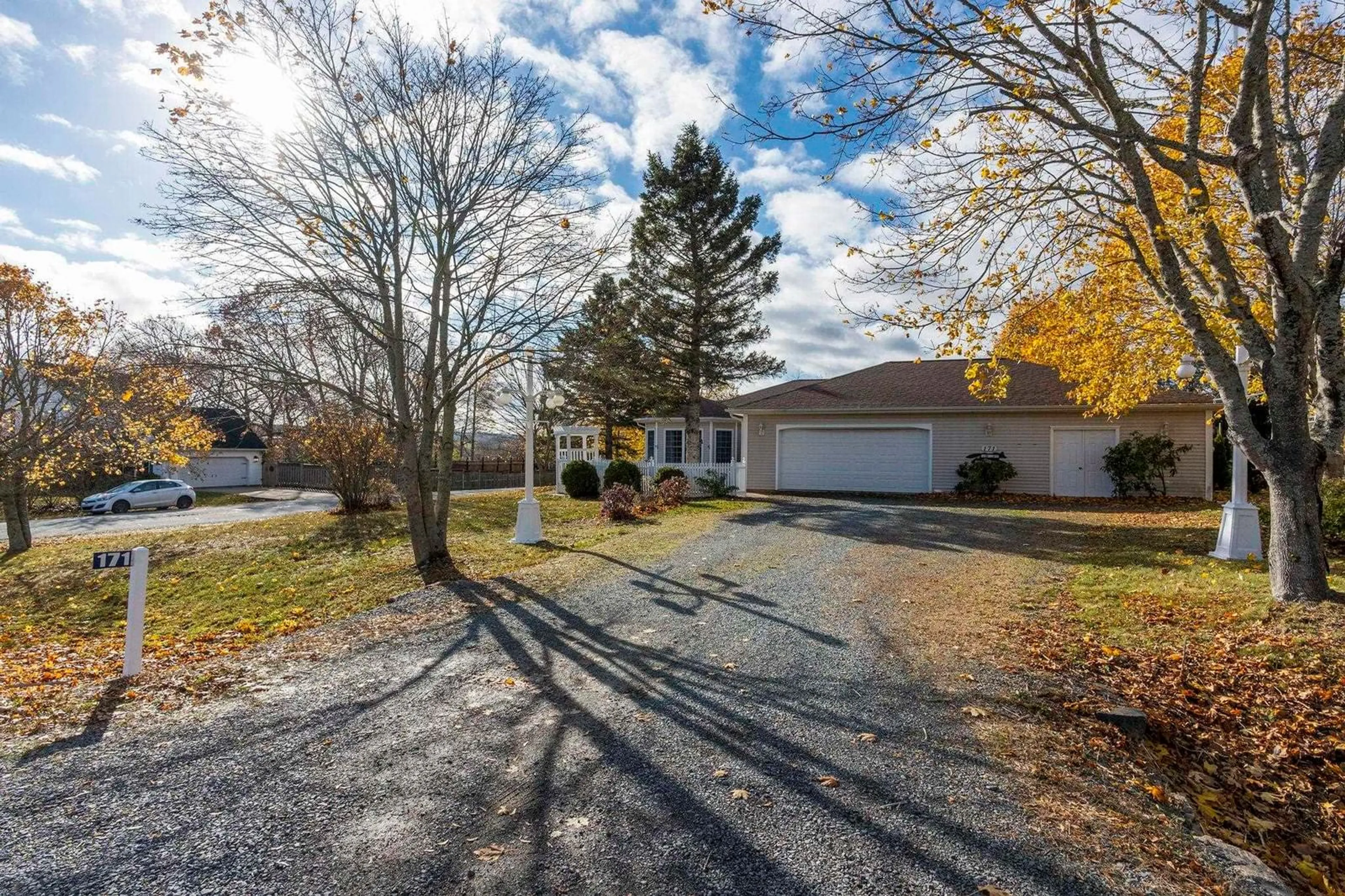 A pic from outside/outdoor area/front of a property/back of a property/a pic from drone, street for 171 Fox Hill Ave, North Kentville Nova Scotia B4N 5B4