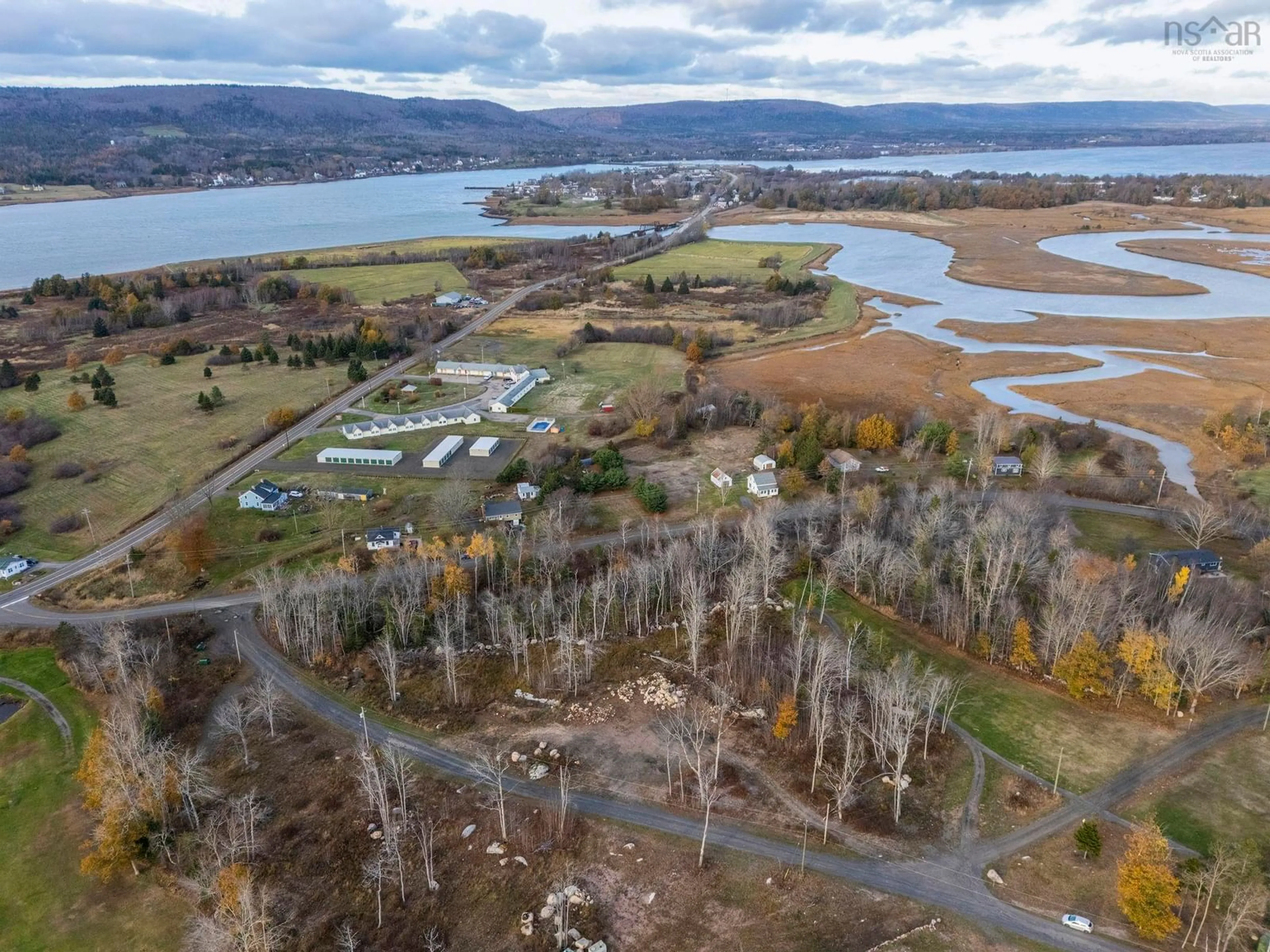 A pic from outside/outdoor area/front of a property/back of a property/a pic from drone, water/lake/river/ocean view for 171 Fox Hill Ave, North Kentville Nova Scotia B4N 5B4