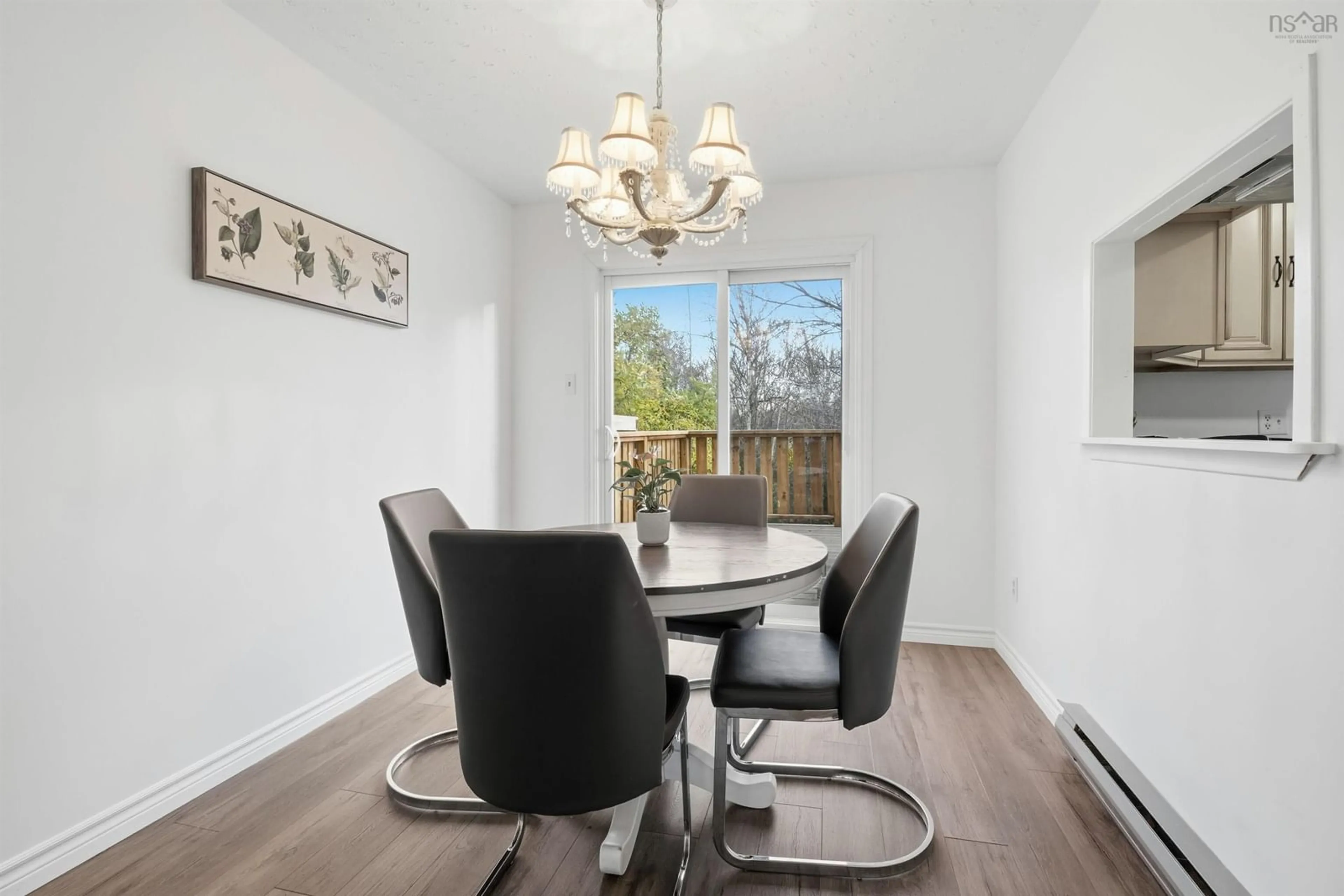 Dining room, wood/laminate floor for 136 Cranberry Cres, Dartmouth Nova Scotia B2W 5A8