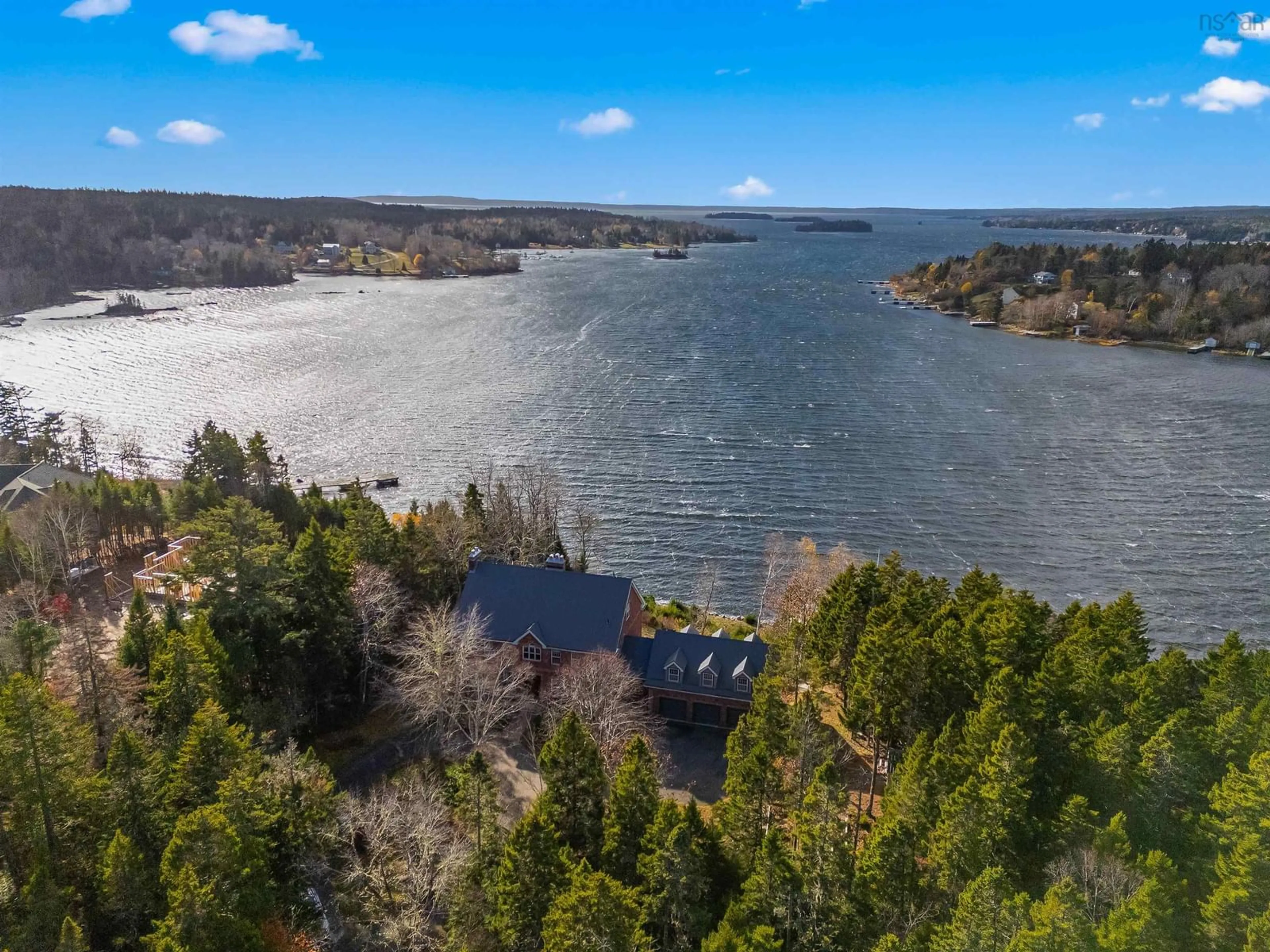 A pic from outside/outdoor area/front of a property/back of a property/a pic from drone, water/lake/river/ocean view for 13 Shepherds Lane, Tantallon Nova Scotia B3Z 2K7