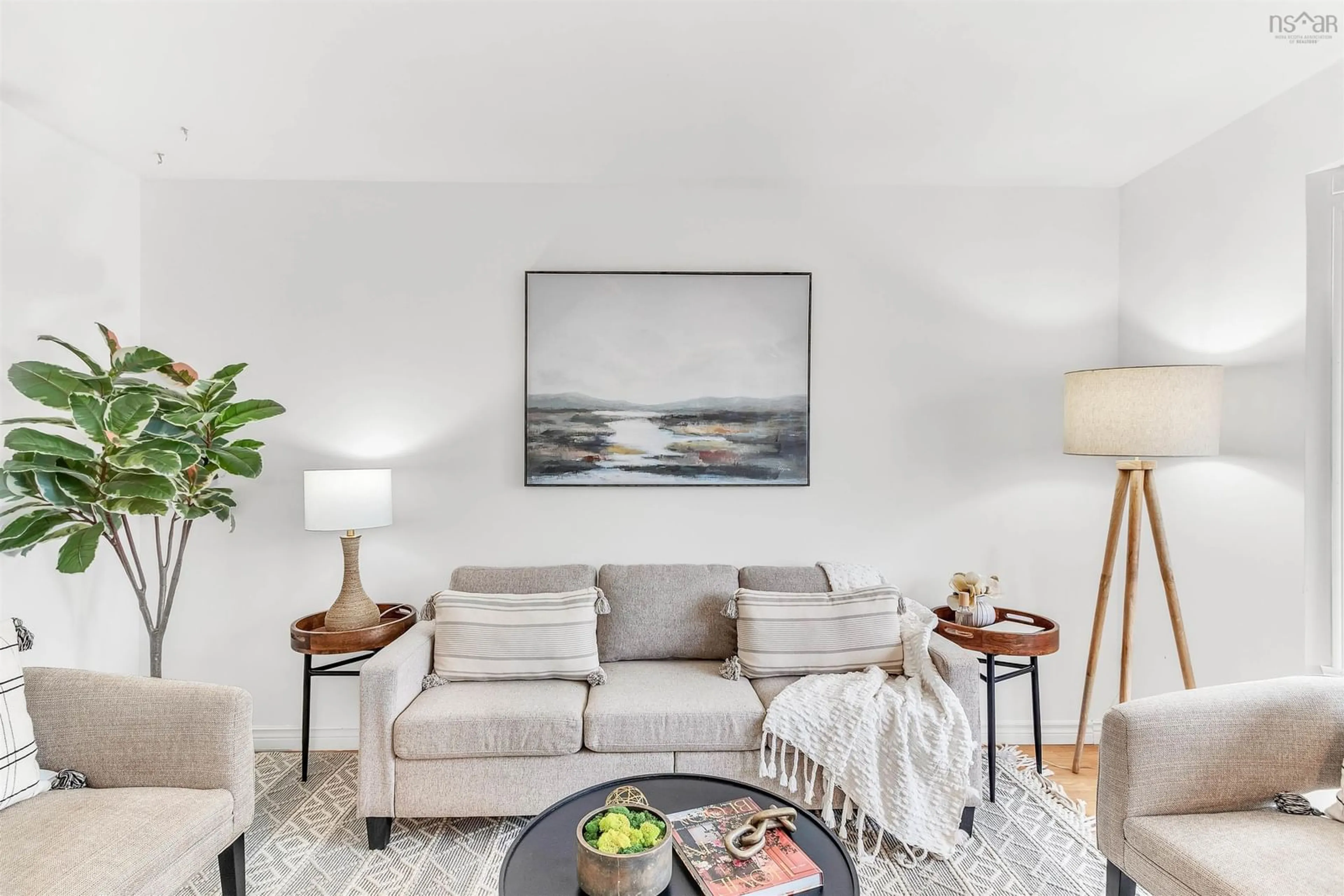 Living room with furniture, unknown for 63 Cannon Cres, Eastern Passage Nova Scotia B3G 1E9