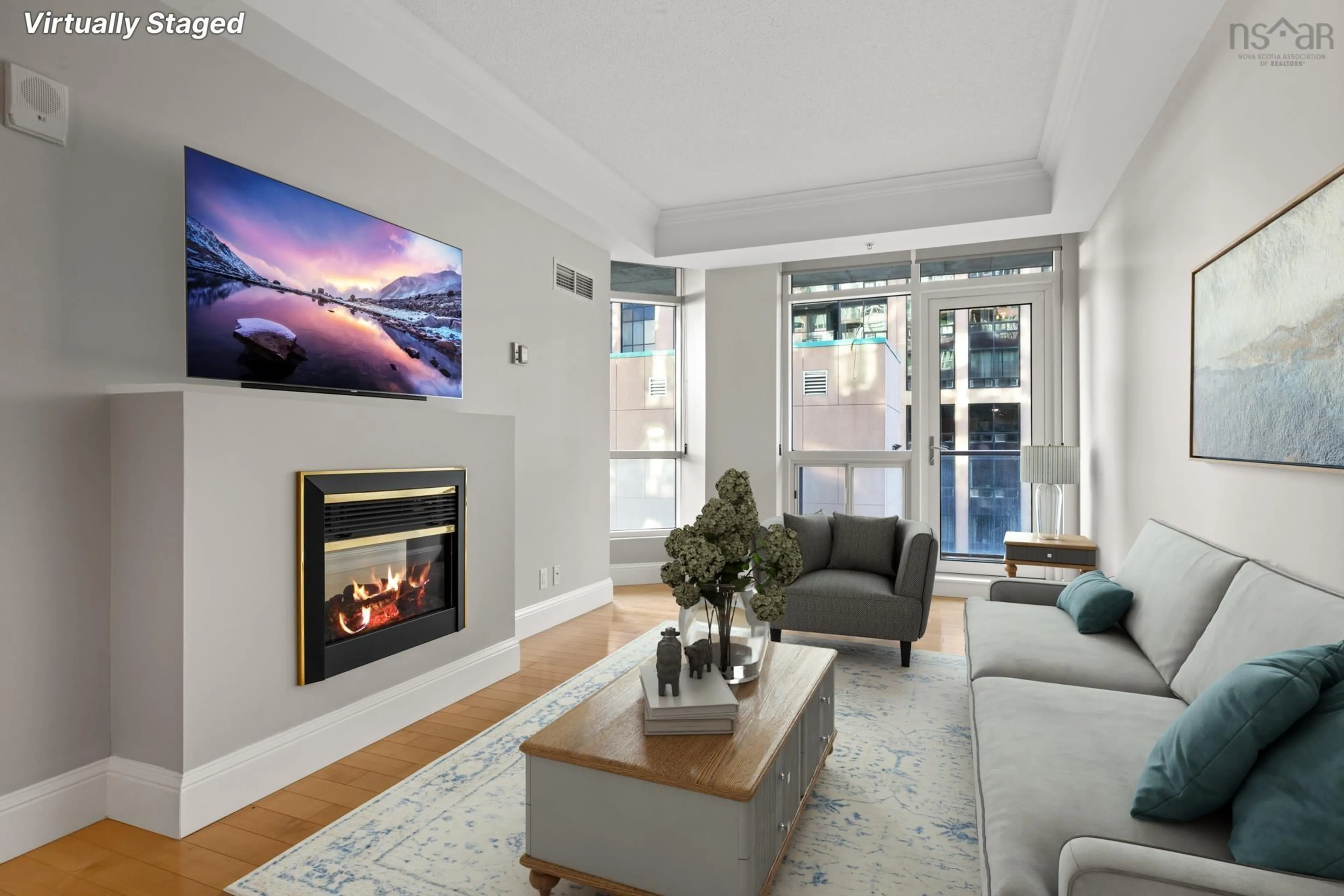 Living room with furniture, unknown for 1550 Dresden Row #813, Halifax Nova Scotia B3J 4A2