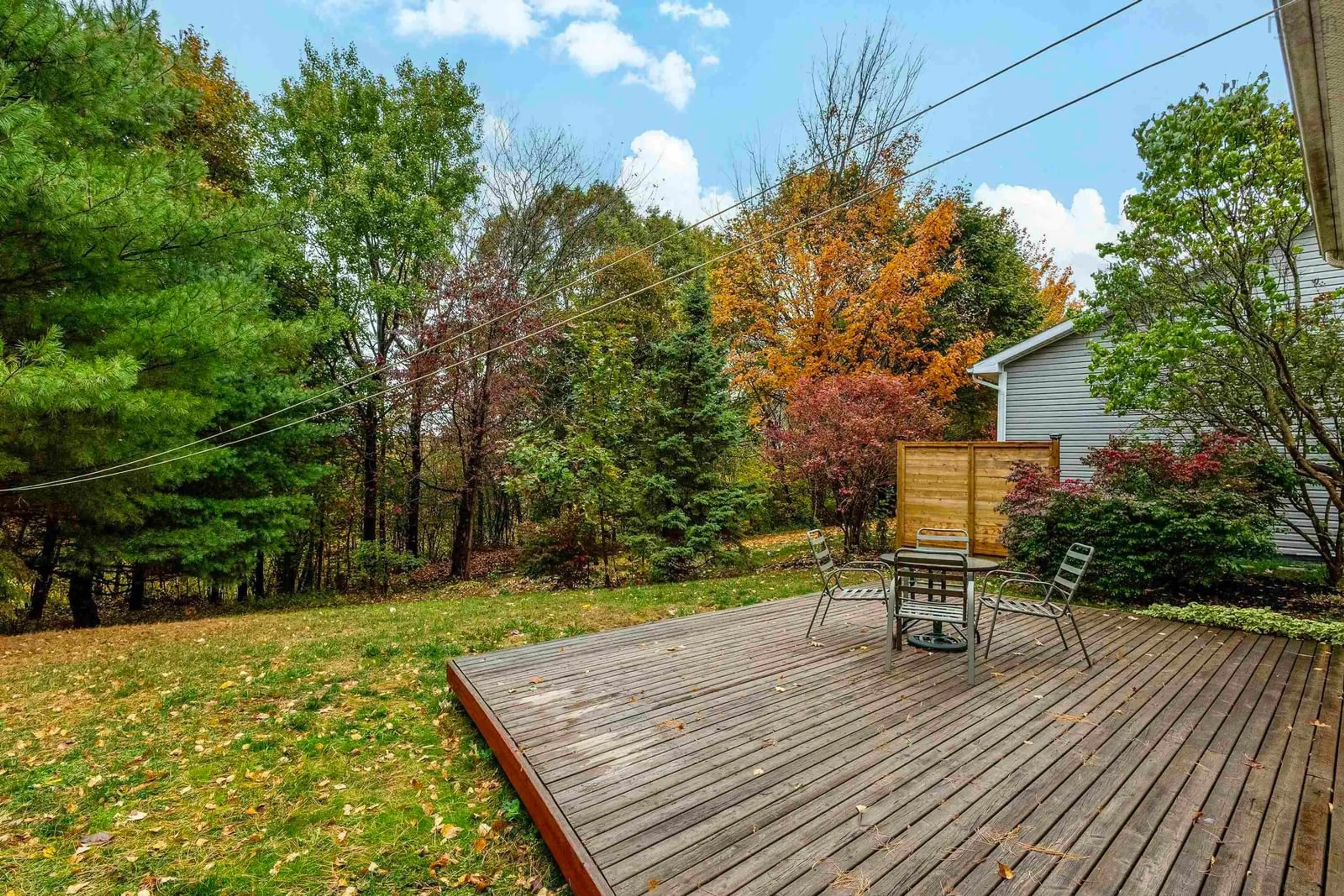 Patio, forest/trees view for 154 Old Farm Lane, New Minas Nova Scotia B4N 4K8