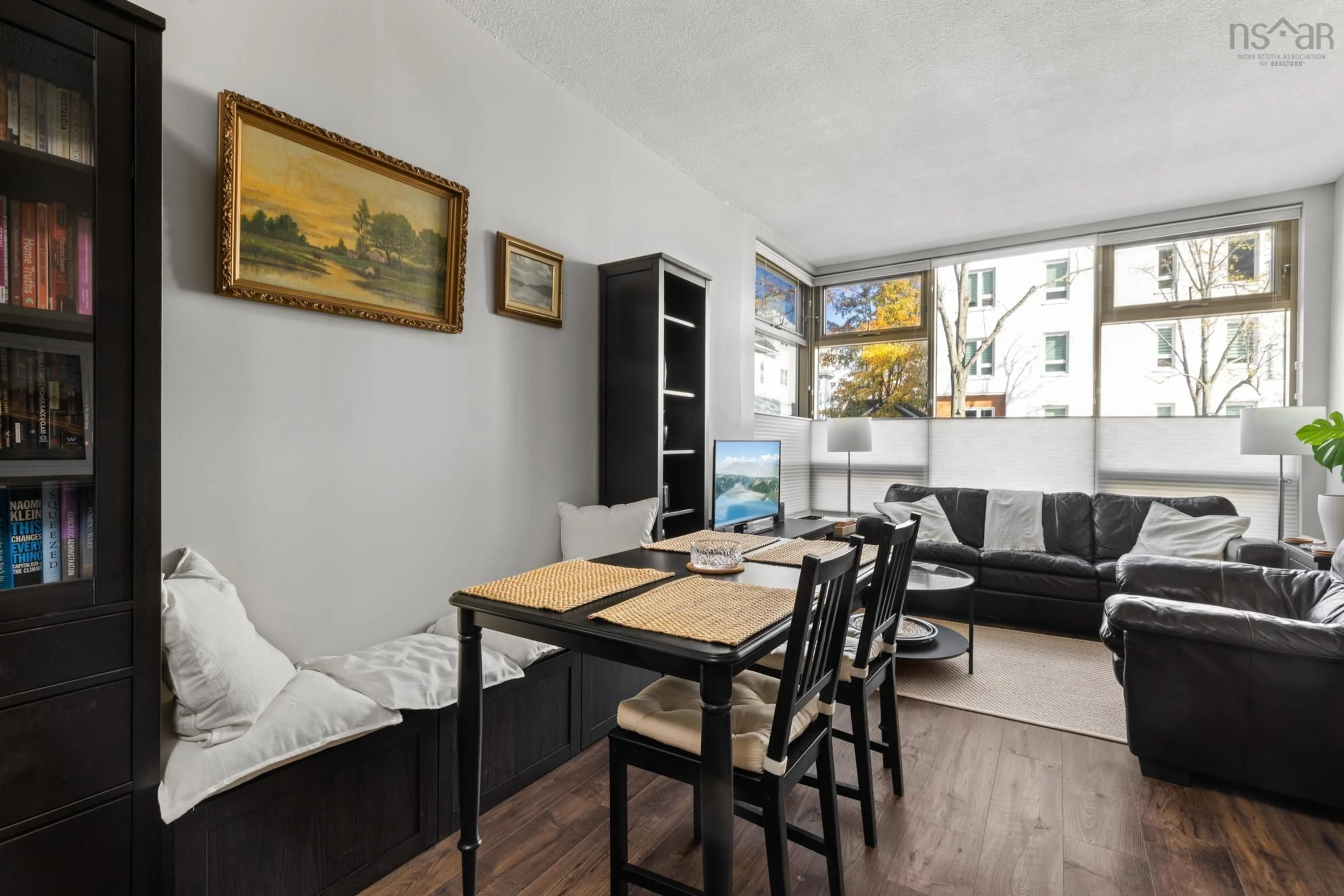 Dining room, wood/laminate floor for 6369 Coburg Rd #202, Halifax Nova Scotia B3H 4J7