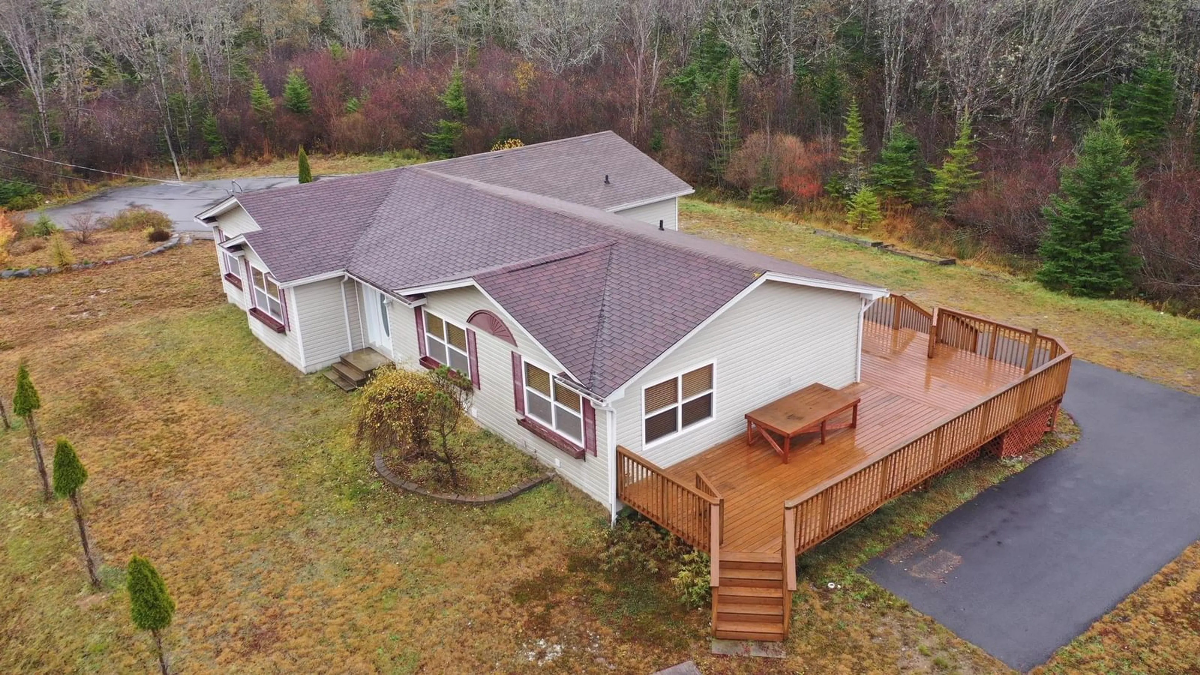 A pic from outside/outdoor area/front of a property/back of a property/a pic from drone, building for 2905 Highway 3, Brass Hill Nova Scotia B0W 1E0