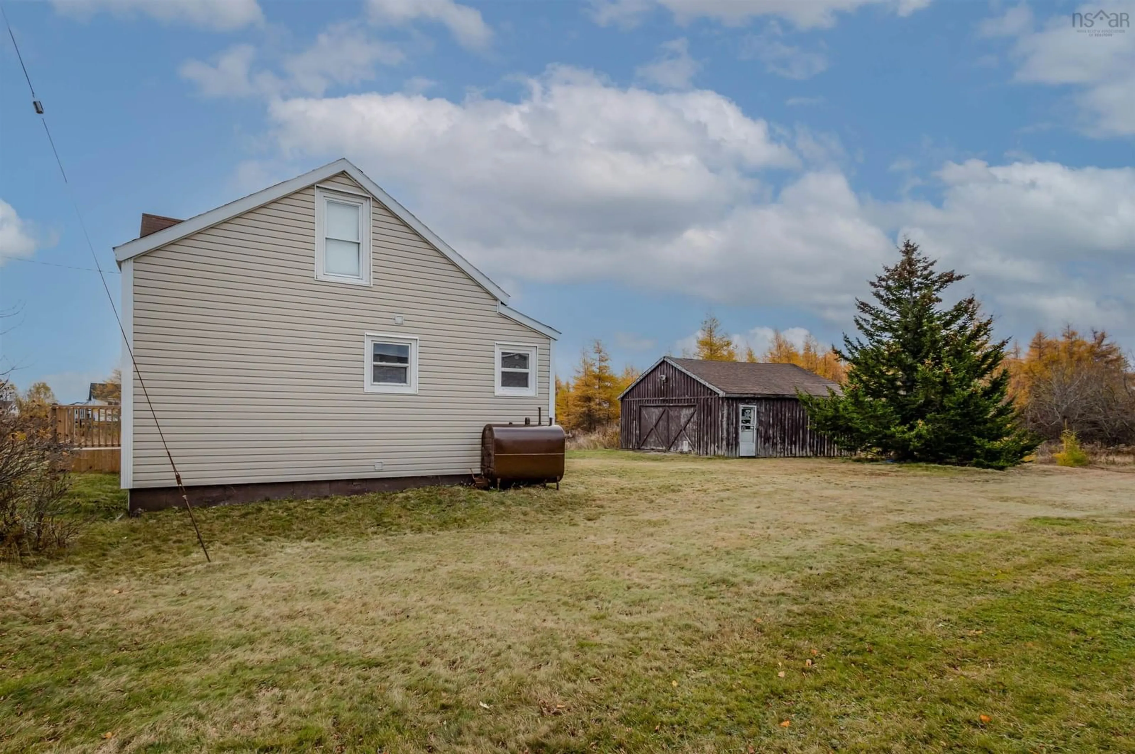A pic from outside/outdoor area/front of a property/back of a property/a pic from drone, unknown for 65 Rear Main St, Reserve Mines Nova Scotia B1E 1H4