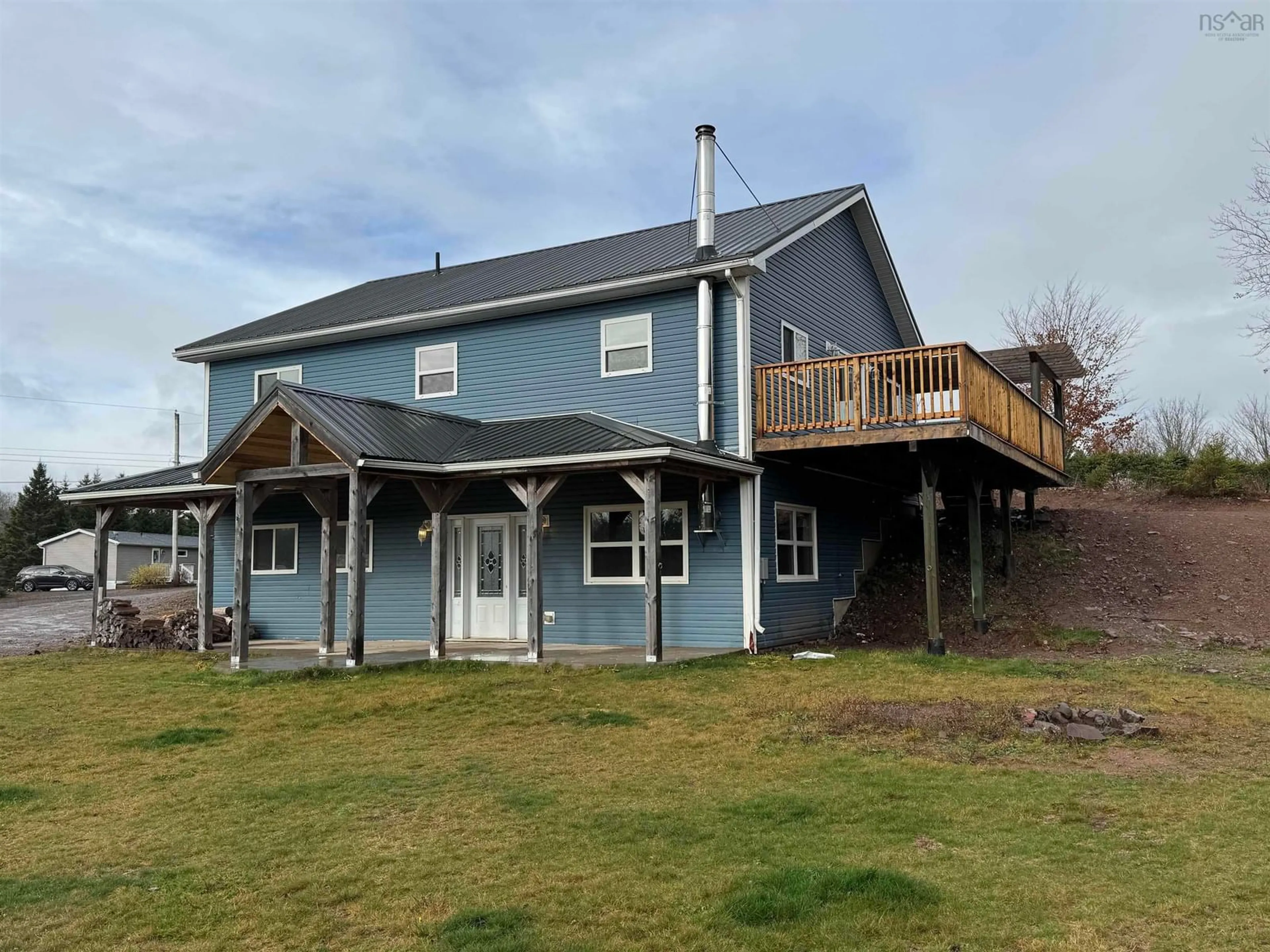 A pic from outside/outdoor area/front of a property/back of a property/a pic from drone, building for 73 Mary Etta Dr, Upper North River Nova Scotia B6L 6L5