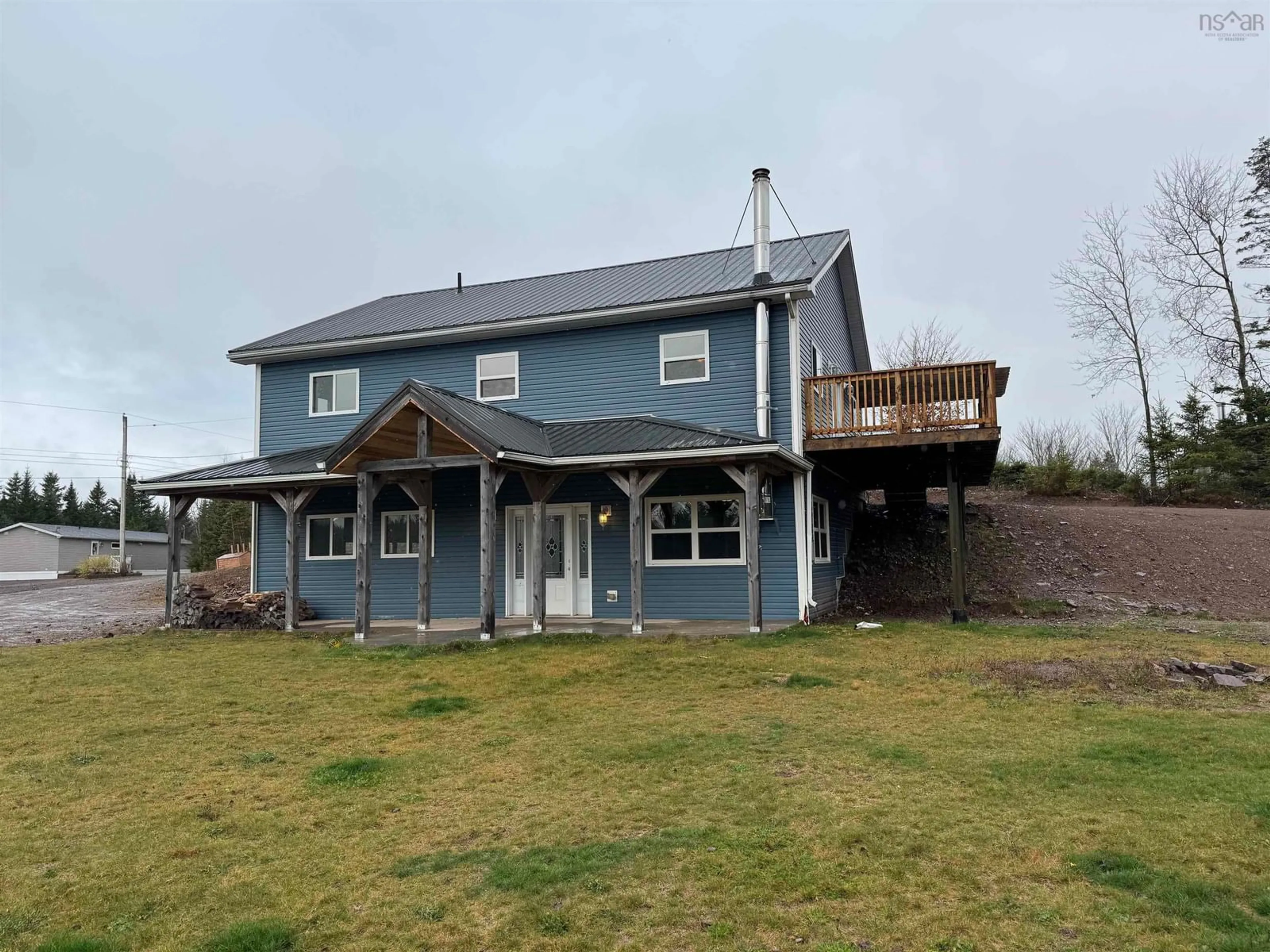 A pic from outside/outdoor area/front of a property/back of a property/a pic from drone, building for 73 Mary Etta Dr, Upper North River Nova Scotia B6L 6L5