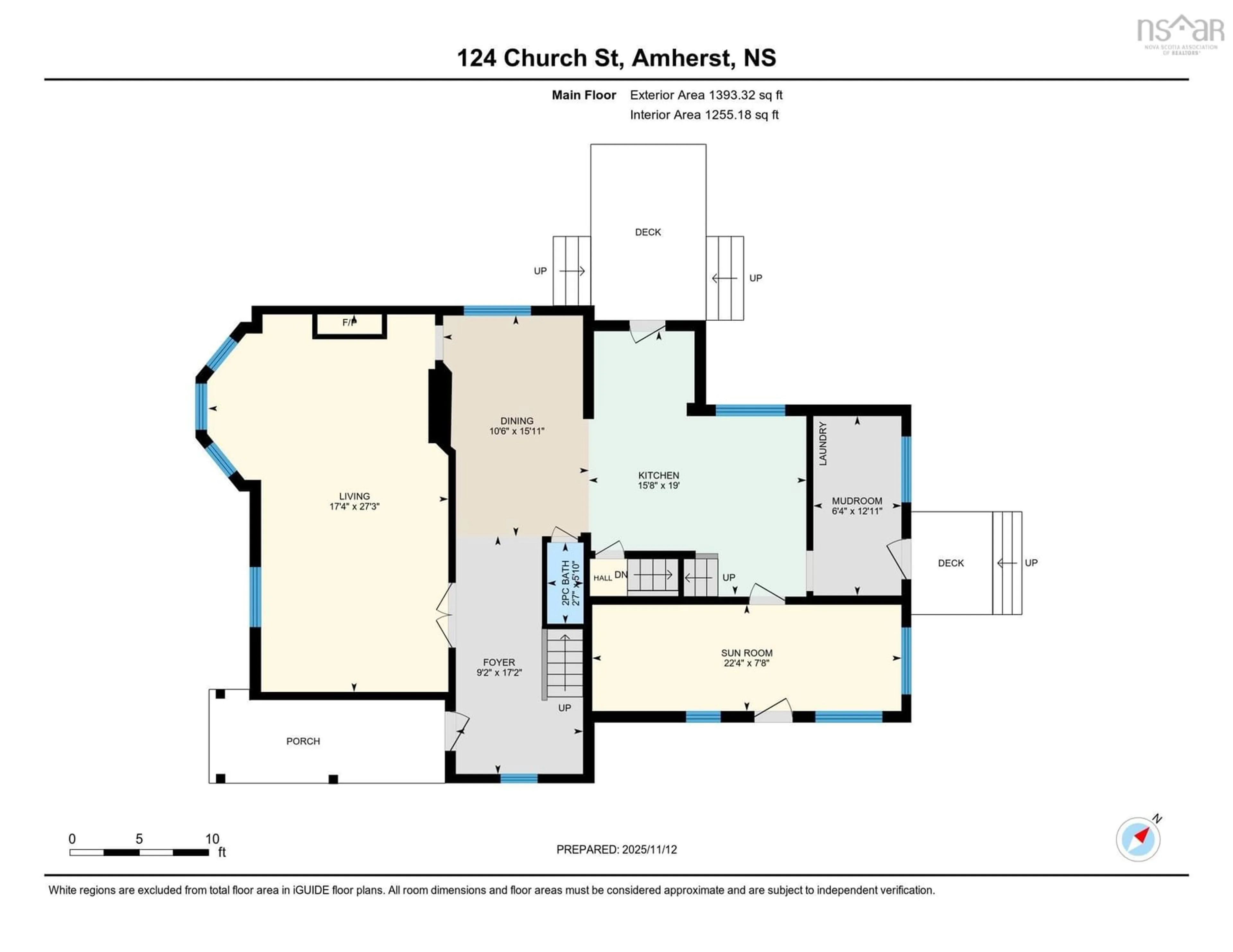 Floor plan for 124 Church St, Amherst Nova Scotia B4H 3B8