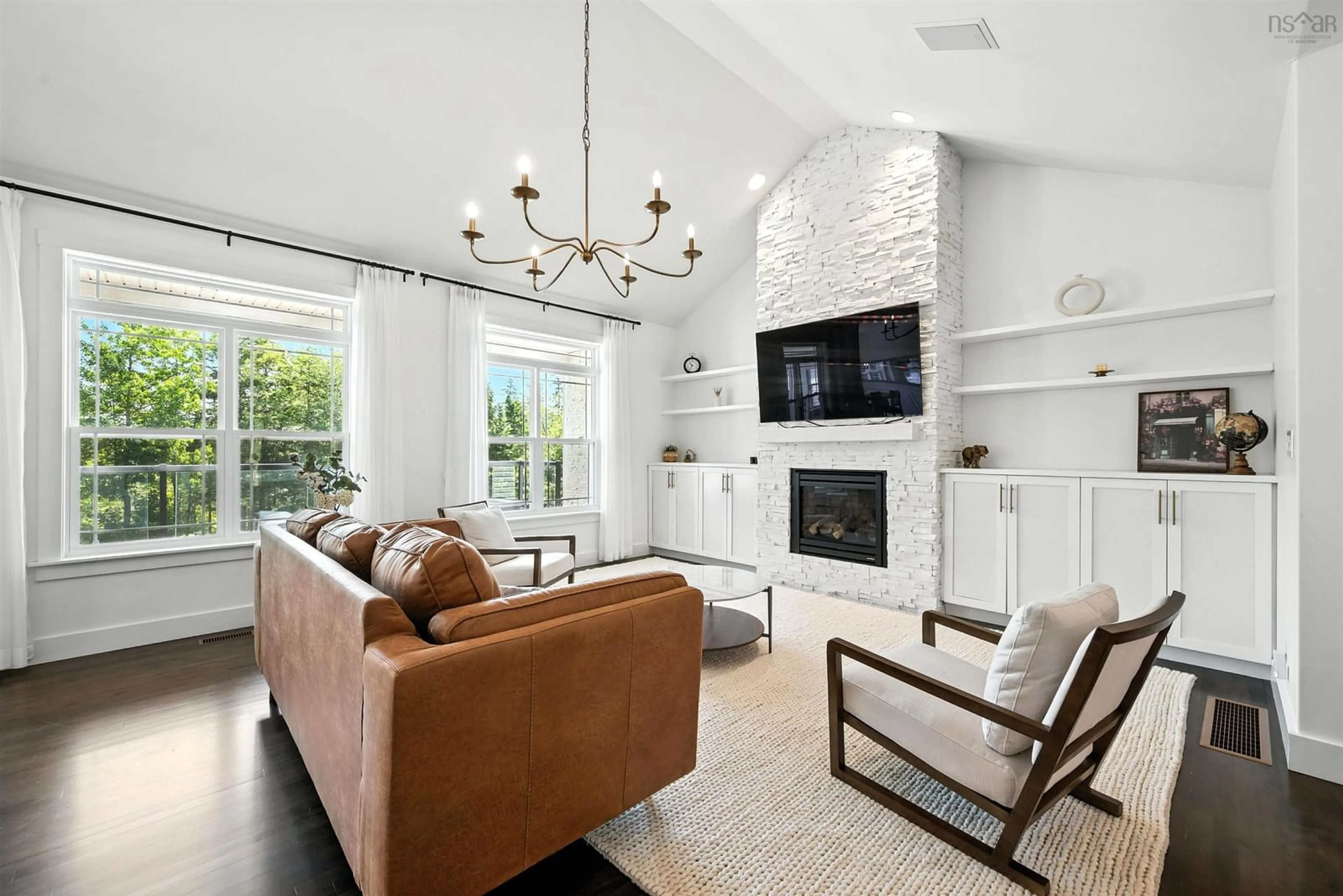 Living room with furniture, ceramic/tile floor for 261 Aberdeen Dr, Fall River Nova Scotia B2T 0H1