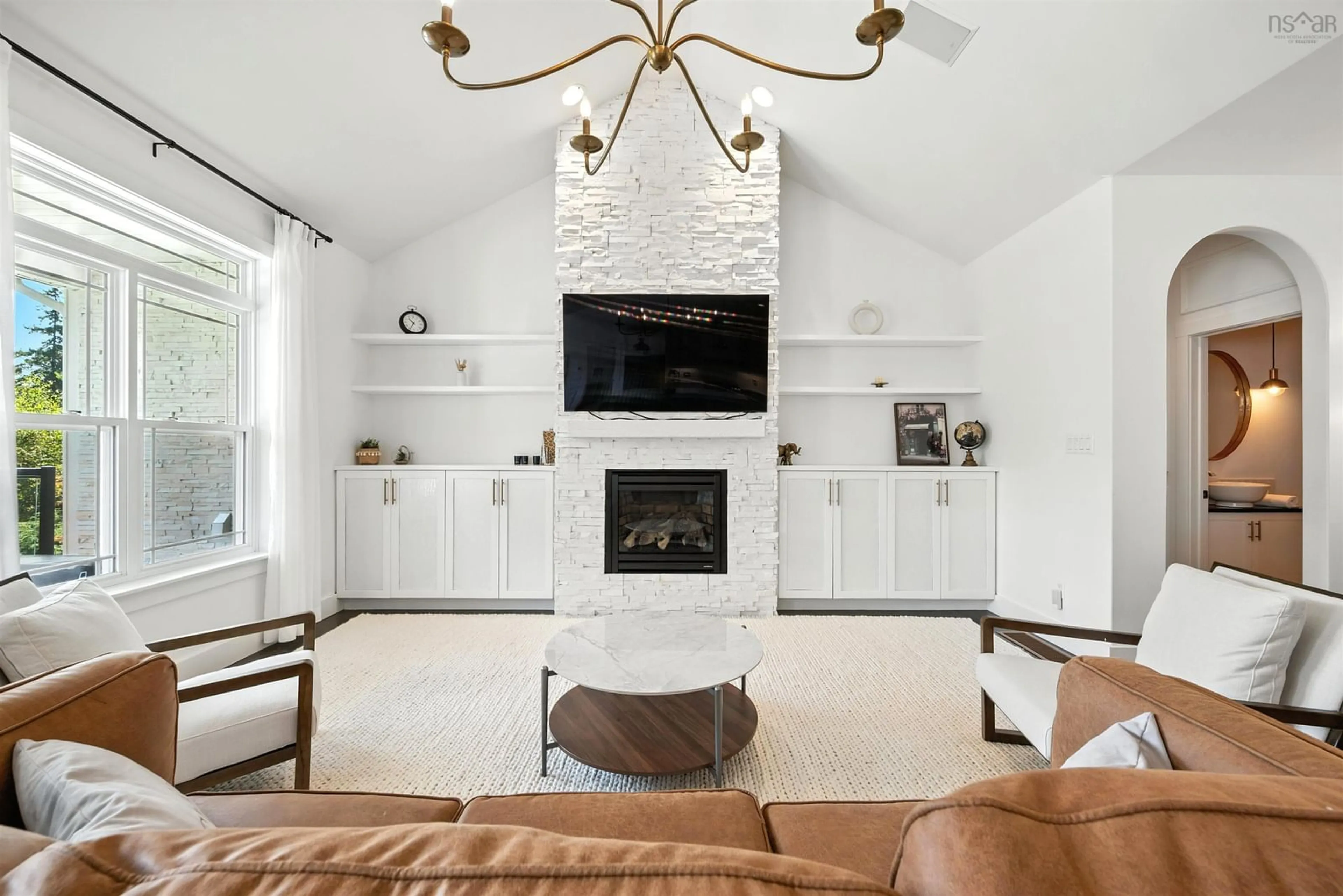 Living room with furniture, ceramic/tile floor for 261 Aberdeen Dr, Fall River Nova Scotia B2T 0H1