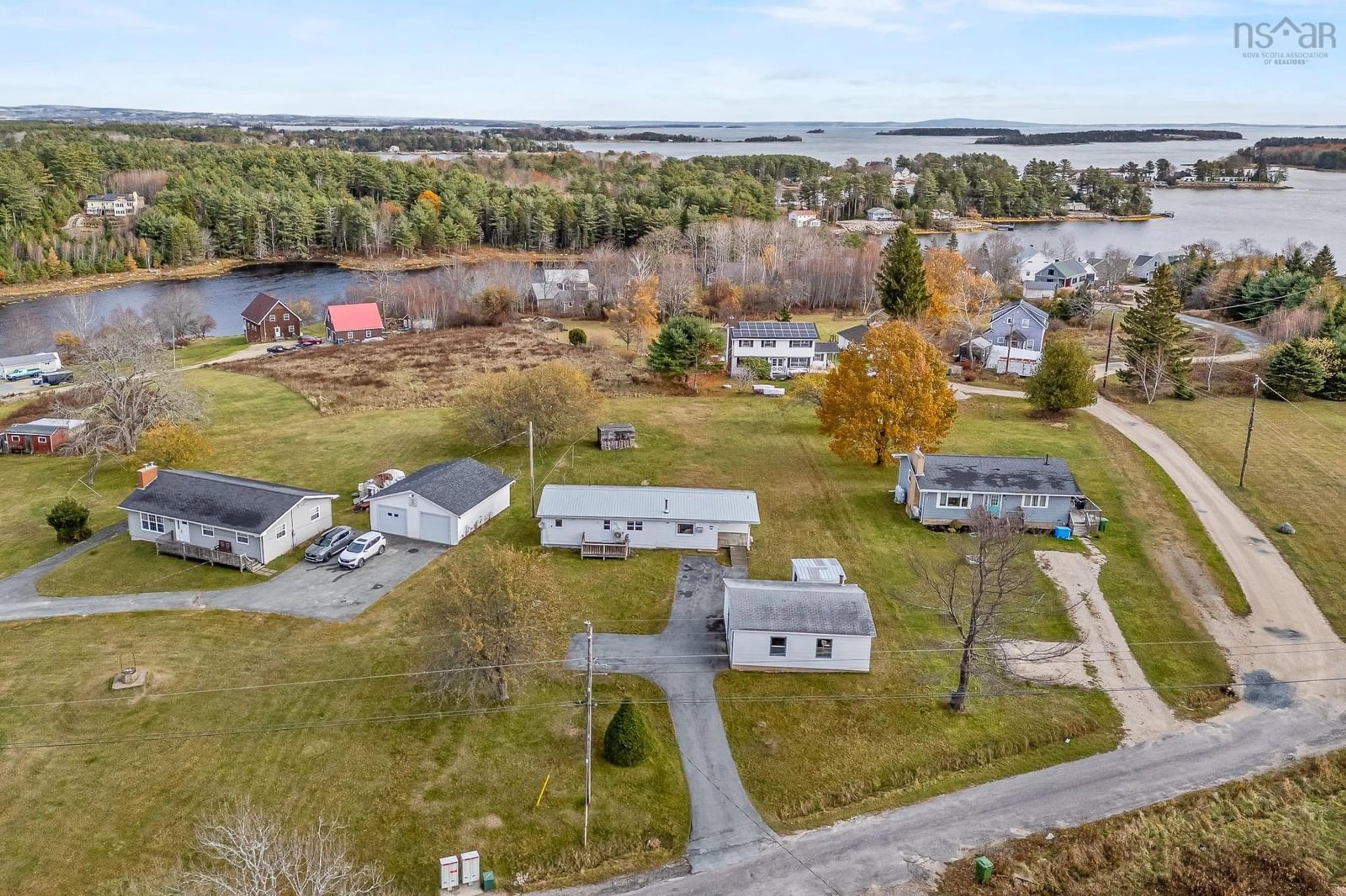 A pic from outside/outdoor area/front of a property/back of a property/a pic from drone, water/lake/river/ocean view for 7 Hiltz Hill Rd, Martins River Nova Scotia B0J 2E0