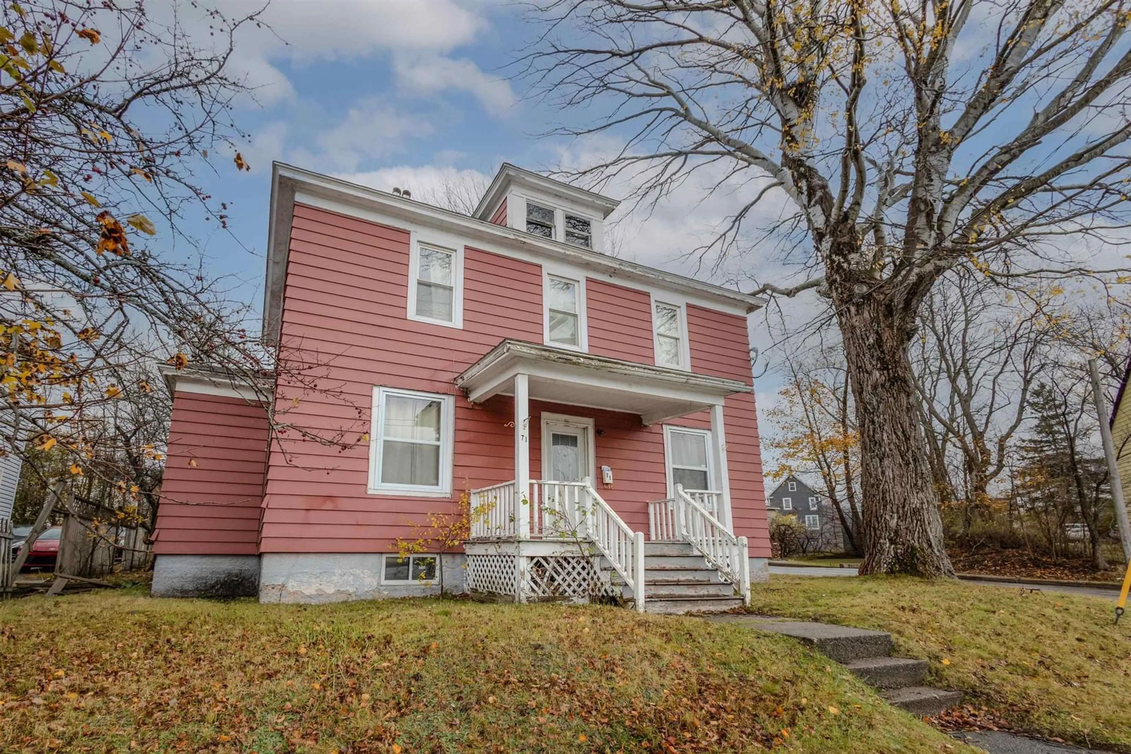 Home with vinyl exterior material, street for 71 Sheriff Ave, Sydney Nova Scotia B1P 2P6