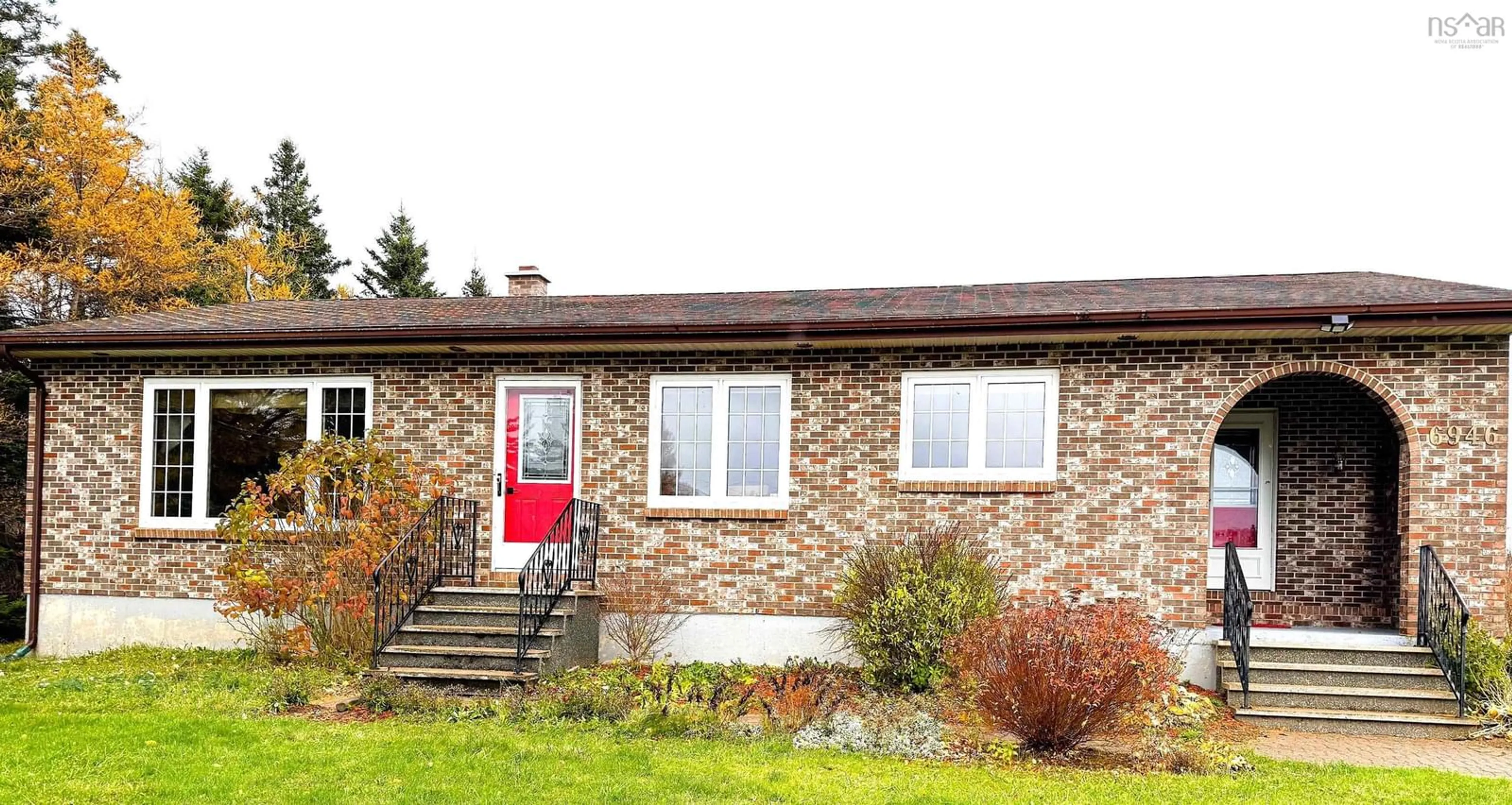 Home with brick exterior material, street for 6946 Highway 19 Hwy, Judique North Nova Scotia B0E 1P0
